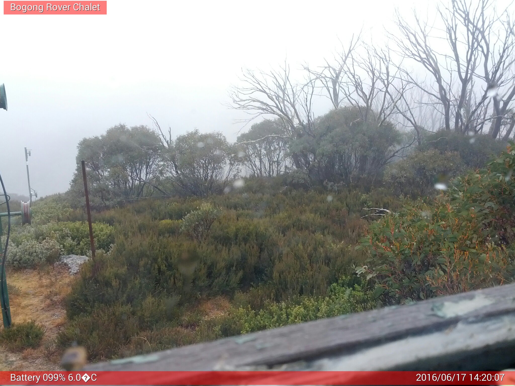 Bogong Web Cam 2:20pm Friday 17th of June 2016