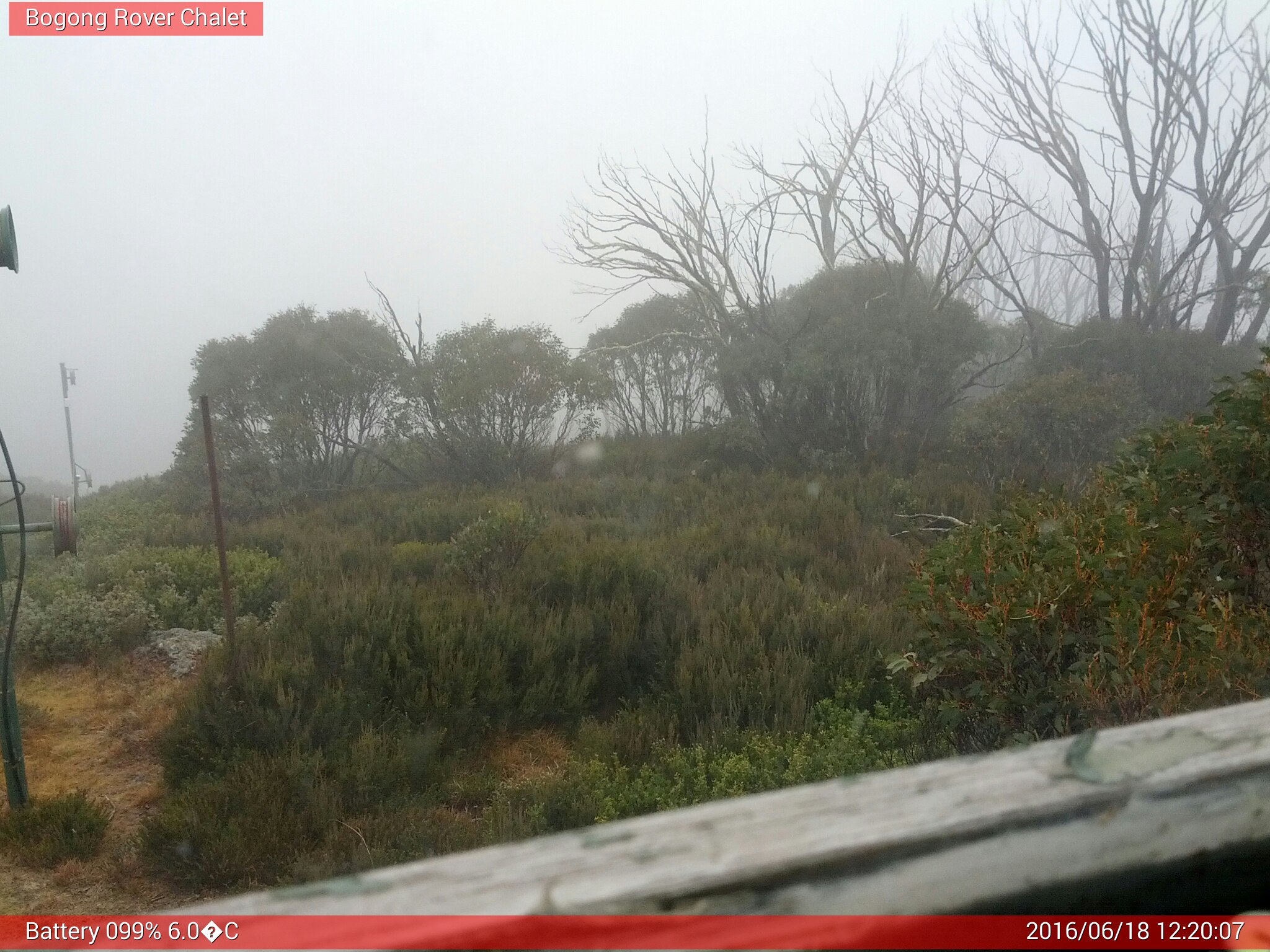 Bogong Web Cam 12:20pm Saturday 18th of June 2016