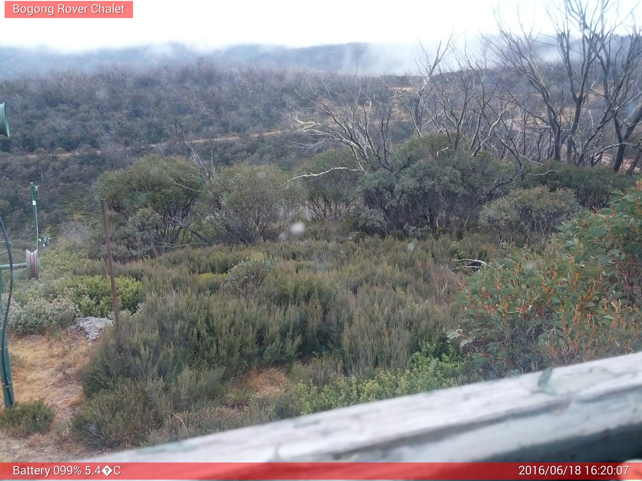 Bogong Web Cam 4:20pm Saturday 18th of June 2016