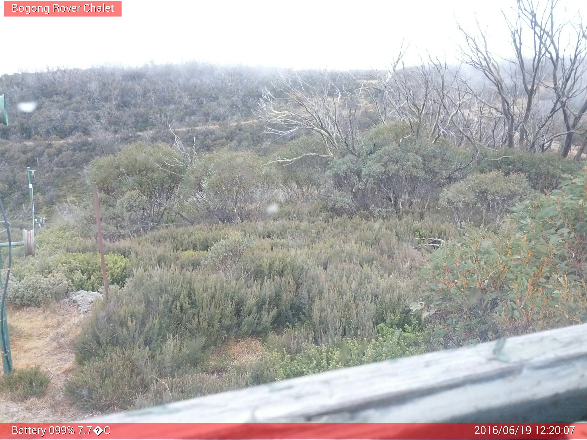 Bogong Web Cam 12:20pm Sunday 19th of June 2016