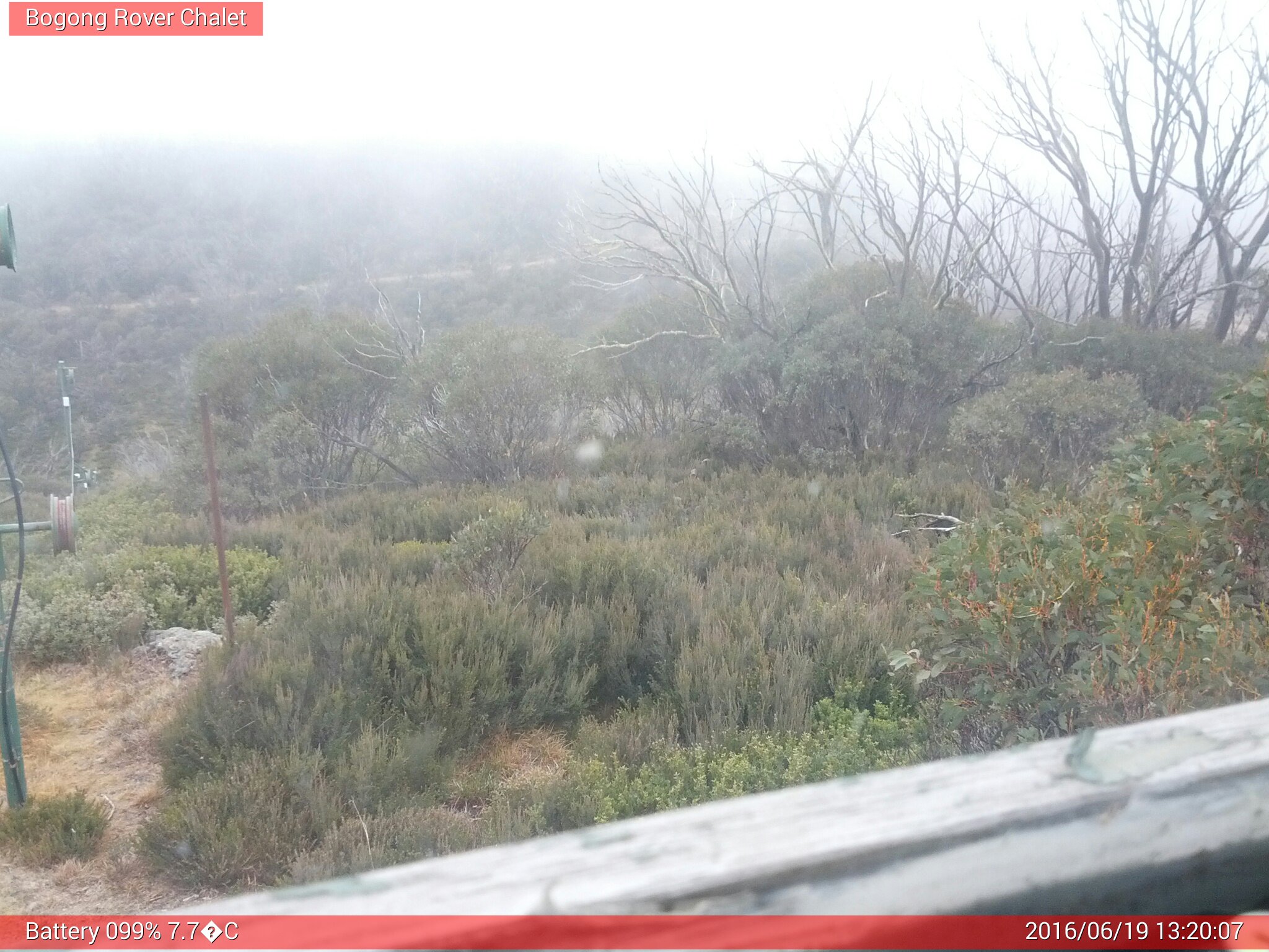 Bogong Web Cam 1:20pm Sunday 19th of June 2016