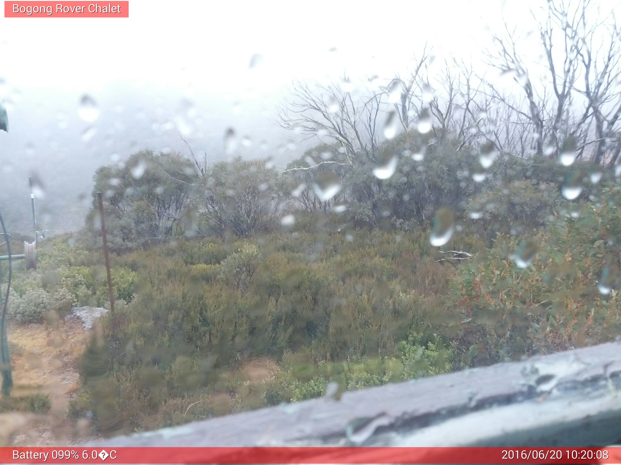 Bogong Web Cam 10:20am Monday 20th of June 2016