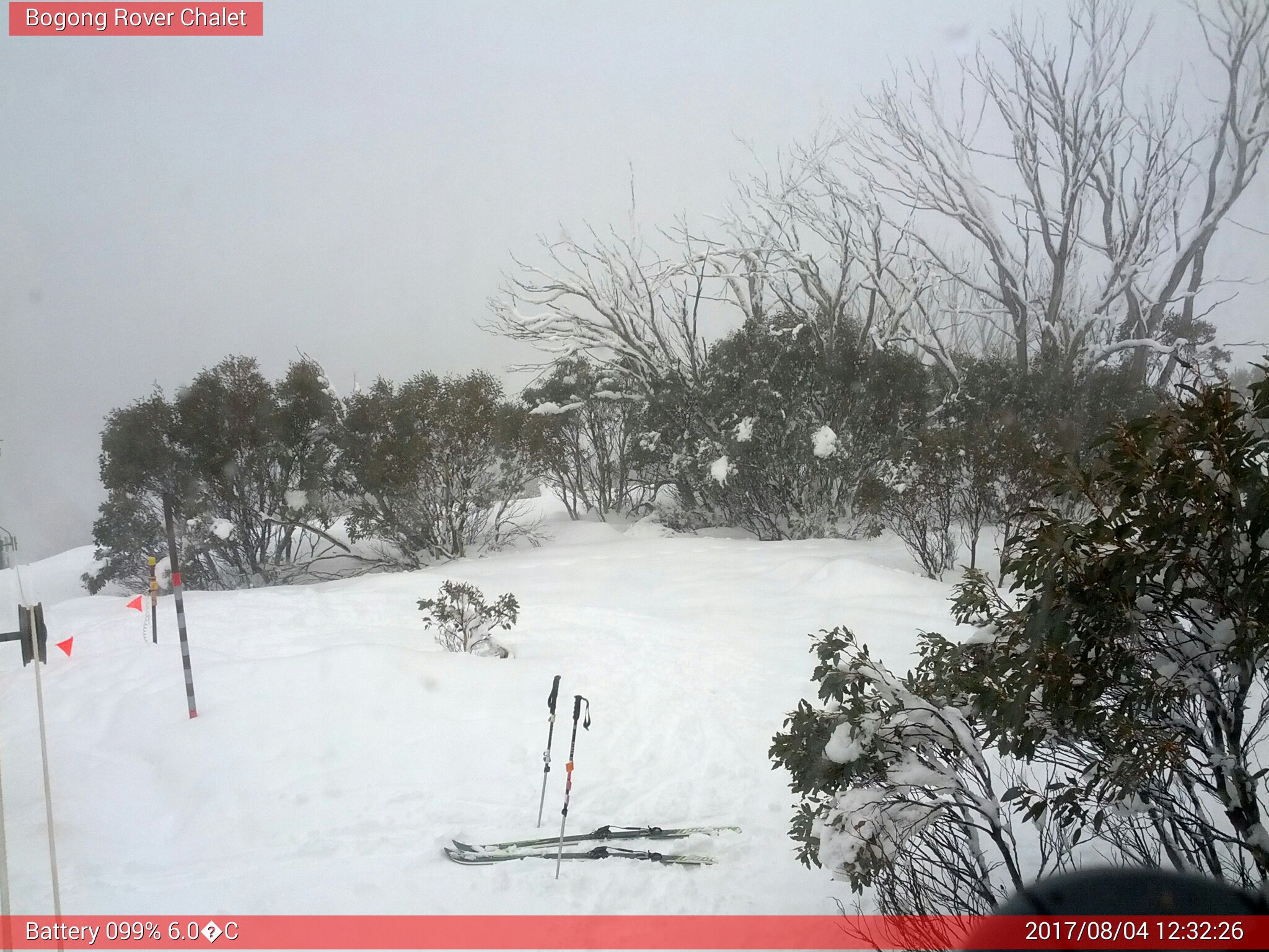 Bogong Web Cam 12:32pm Friday 4th of August 2017