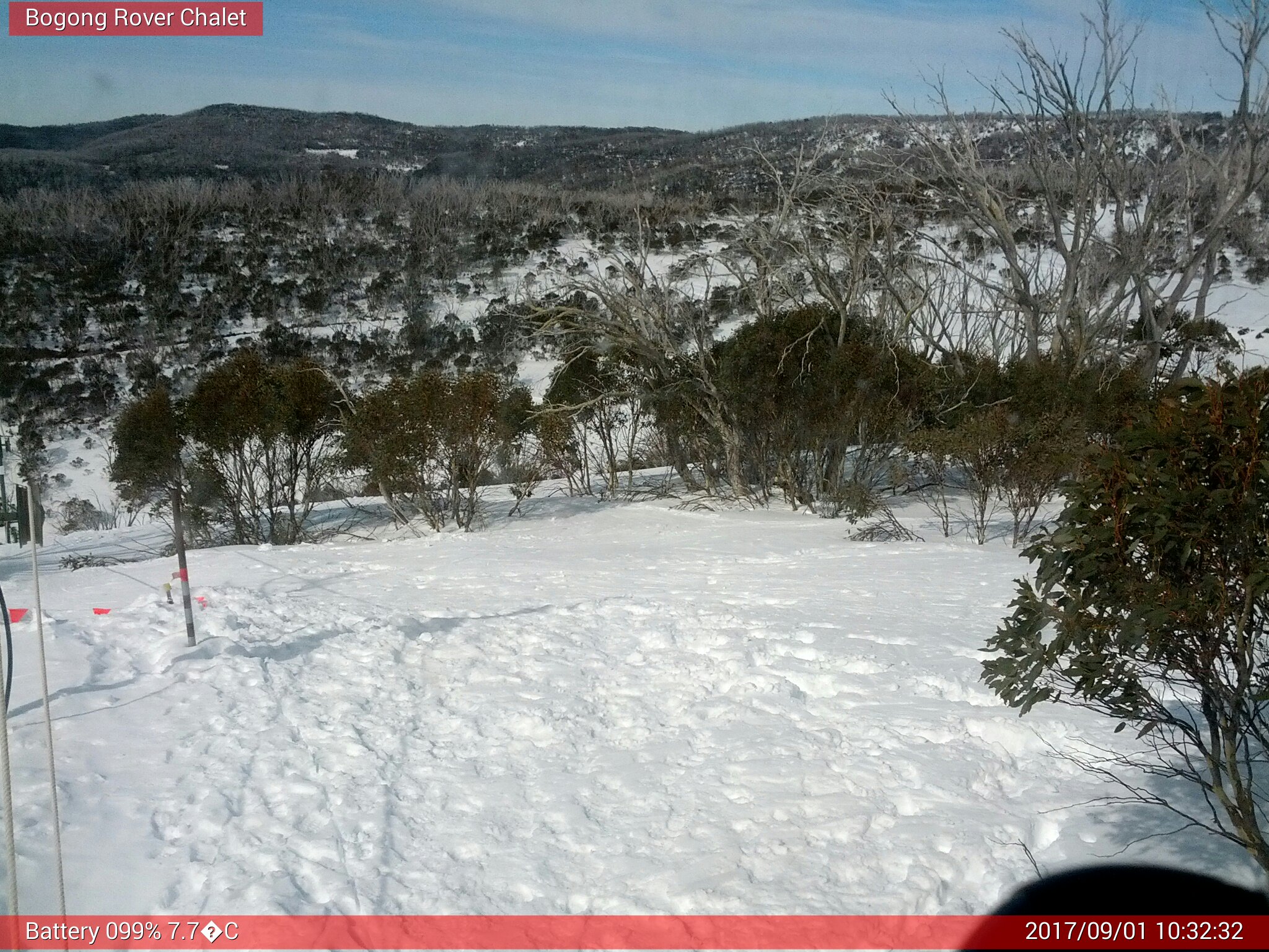 Bogong Web Cam 10:32am Friday 1st of September 2017