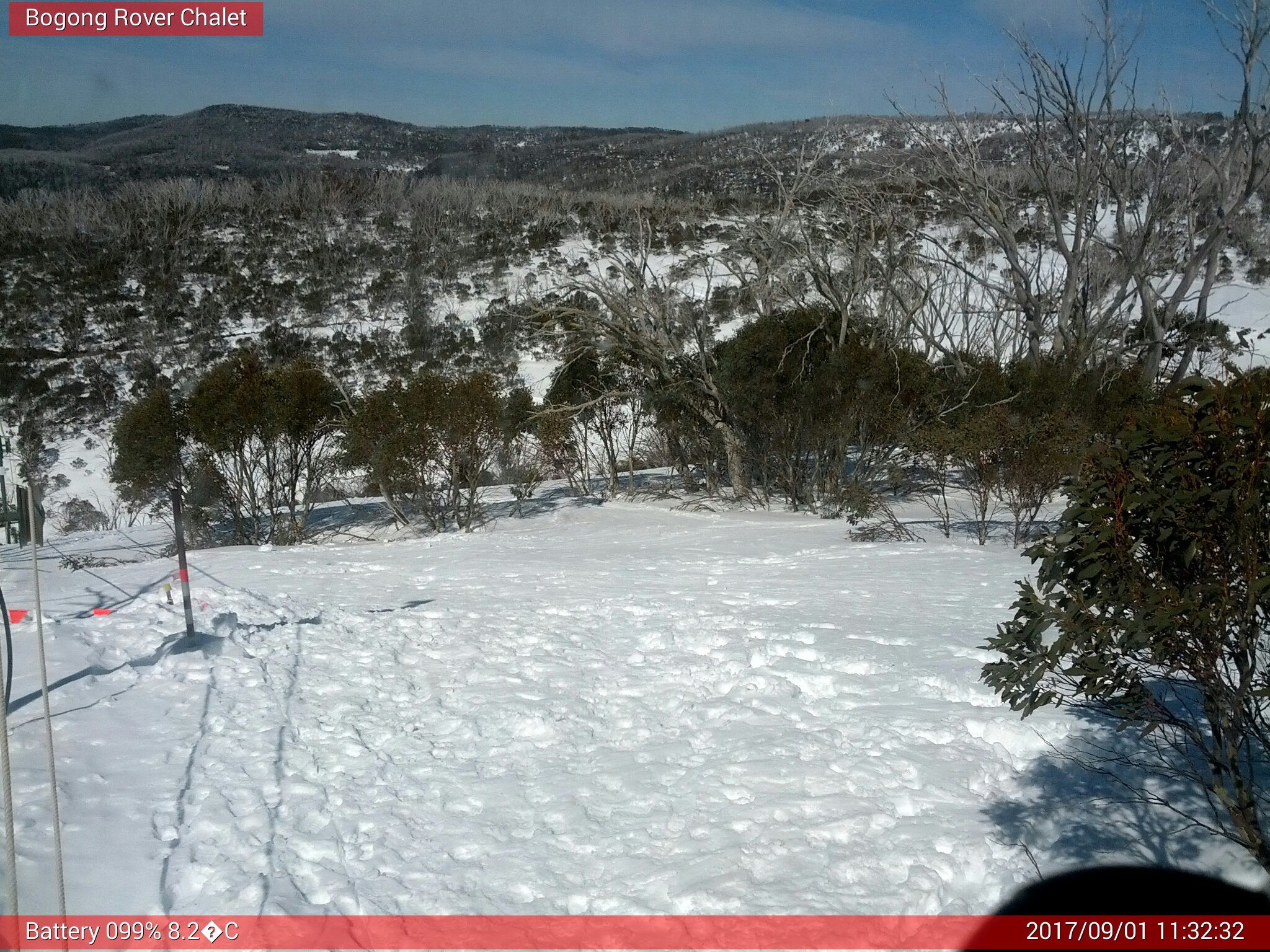 Bogong Web Cam 11:32am Friday 1st of September 2017