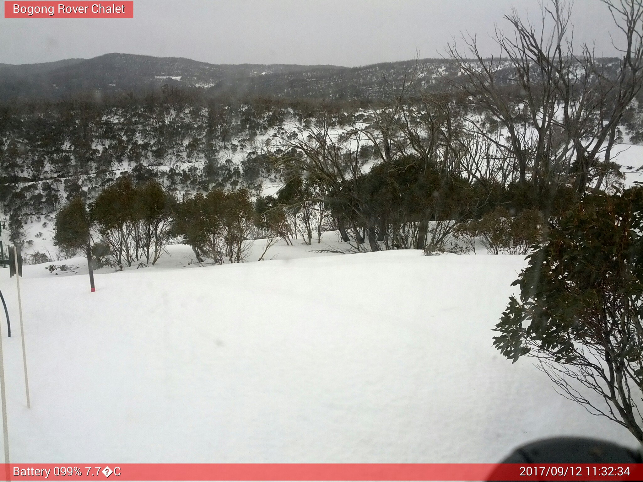 Bogong Web Cam 11:32am Tuesday 12th of September 2017