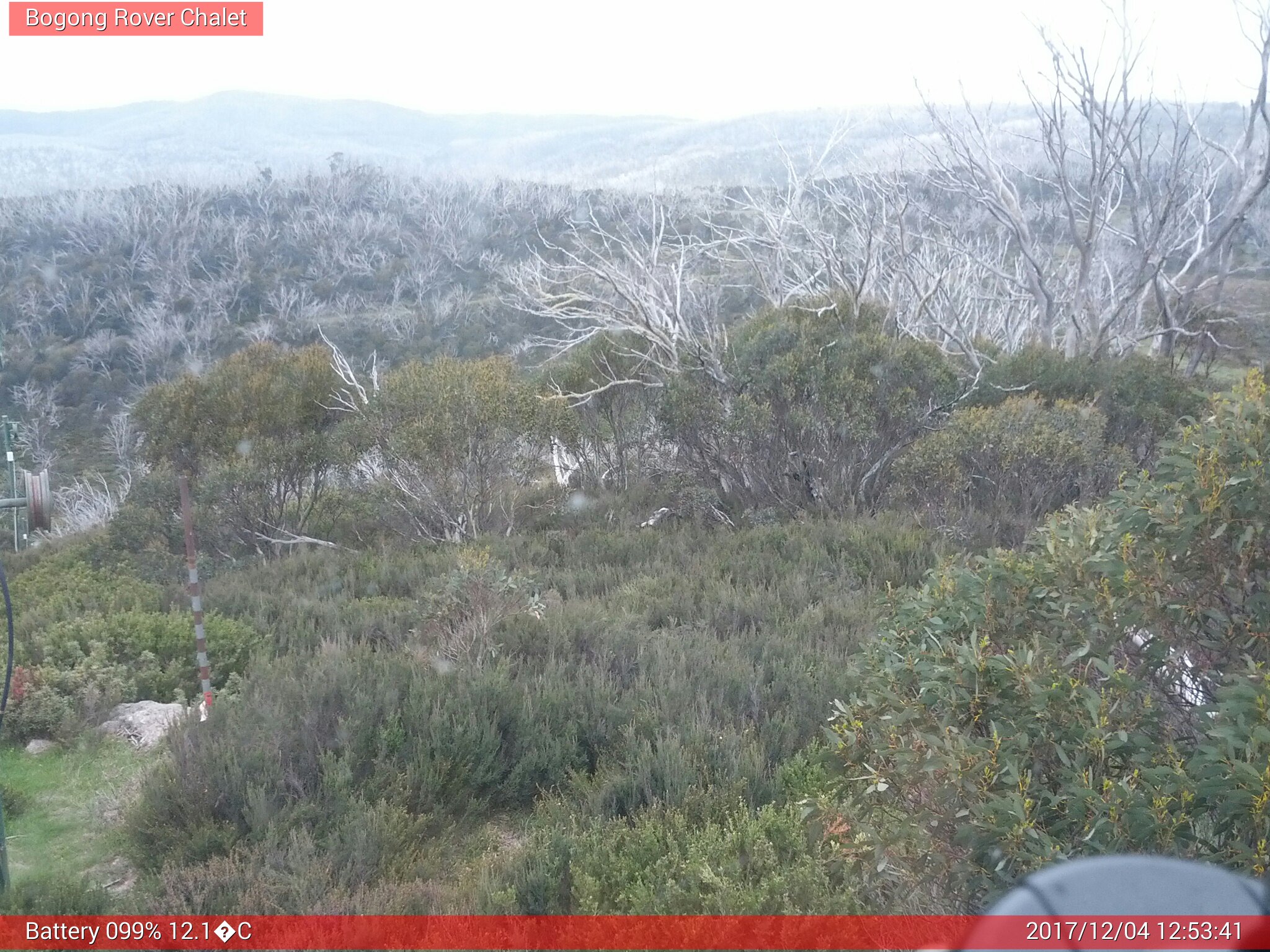 Bogong Web Cam 12:53pm Monday 4th of December 2017