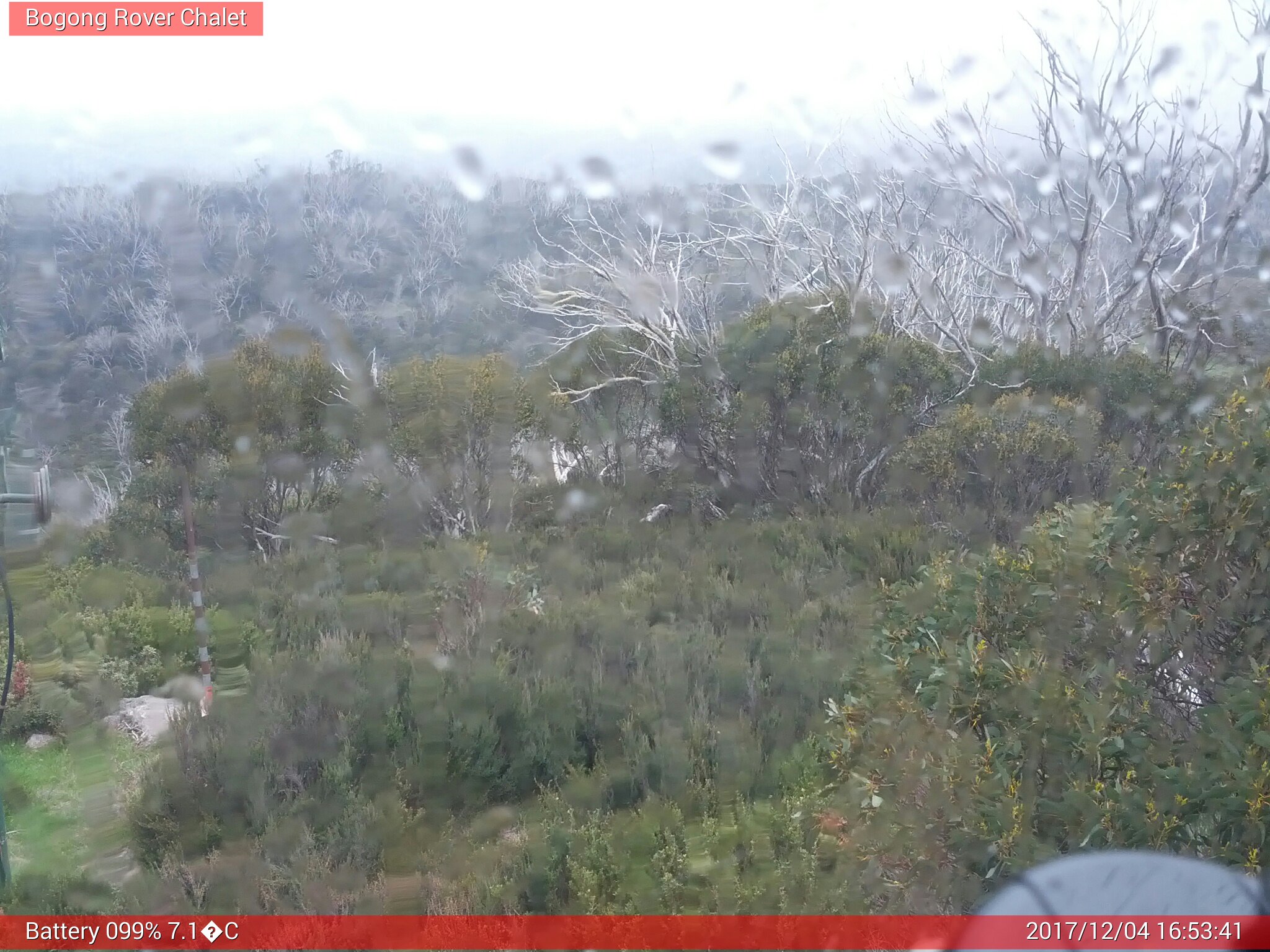 Bogong Web Cam 4:53pm Monday 4th of December 2017