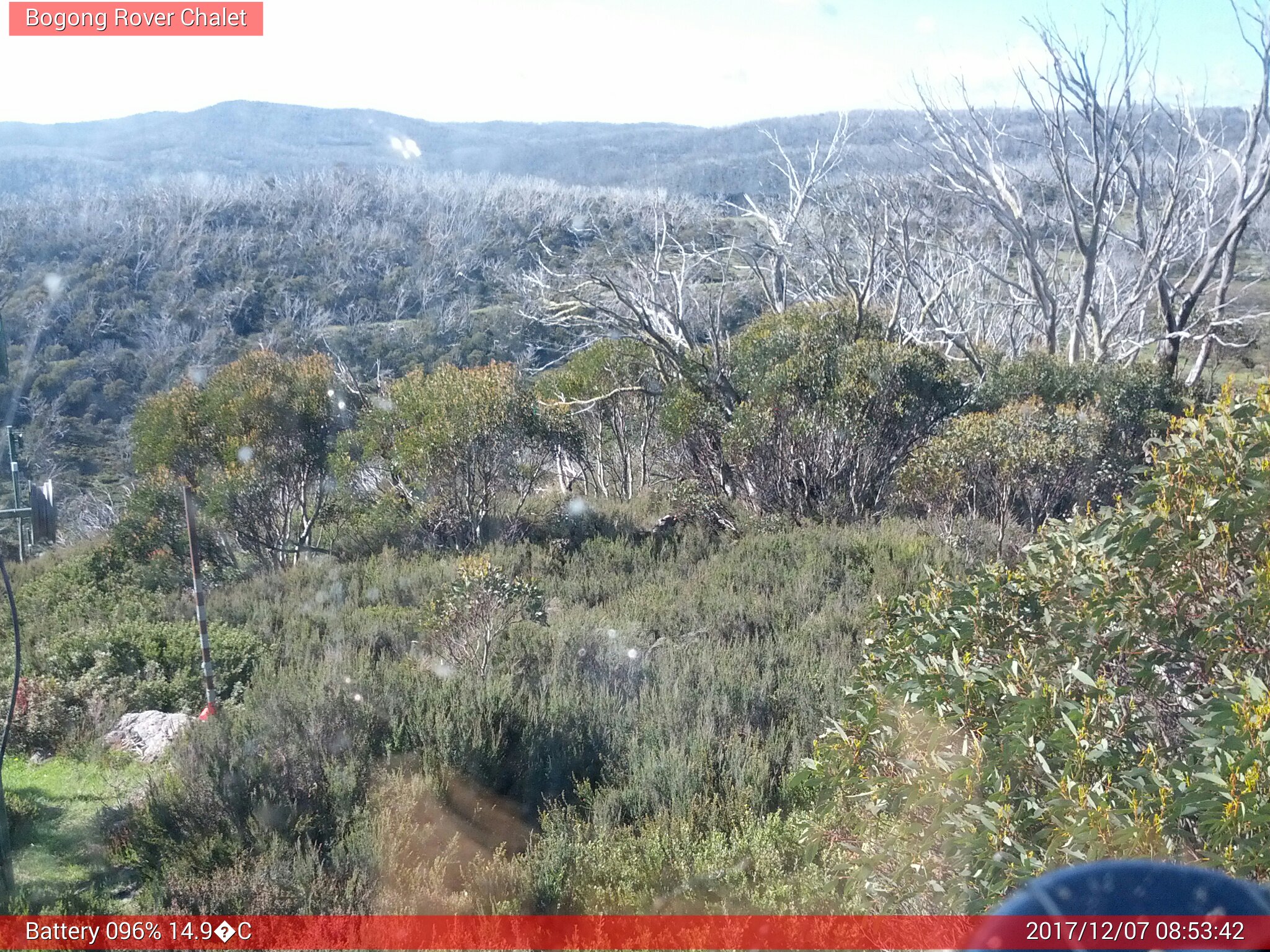 Bogong Web Cam 8:53am Thursday 7th of December 2017