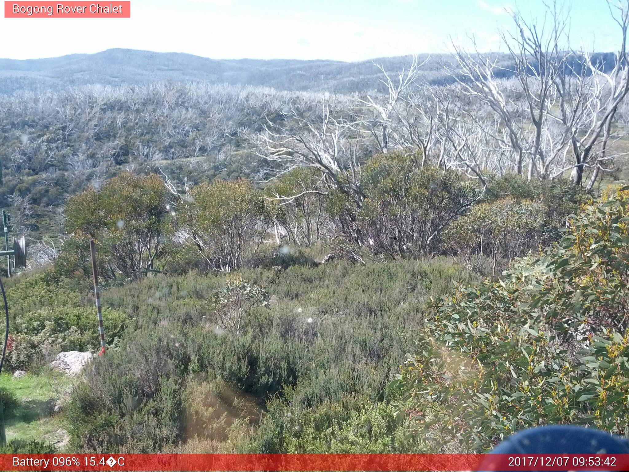 Bogong Web Cam 9:53am Thursday 7th of December 2017