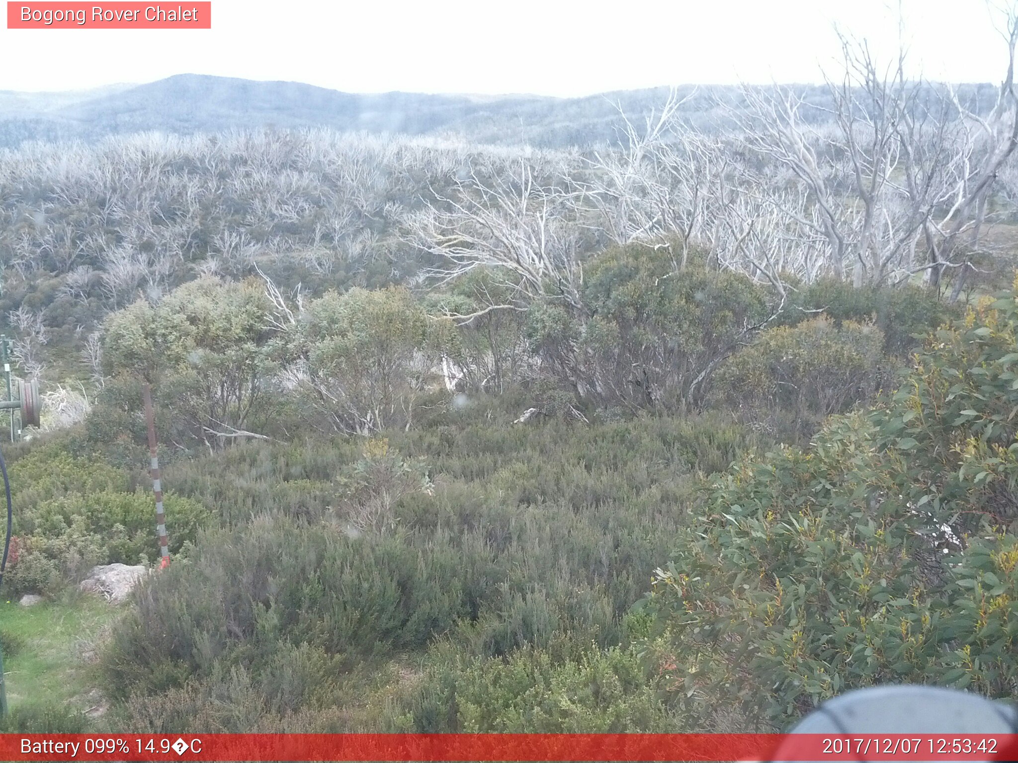 Bogong Web Cam 12:53pm Thursday 7th of December 2017