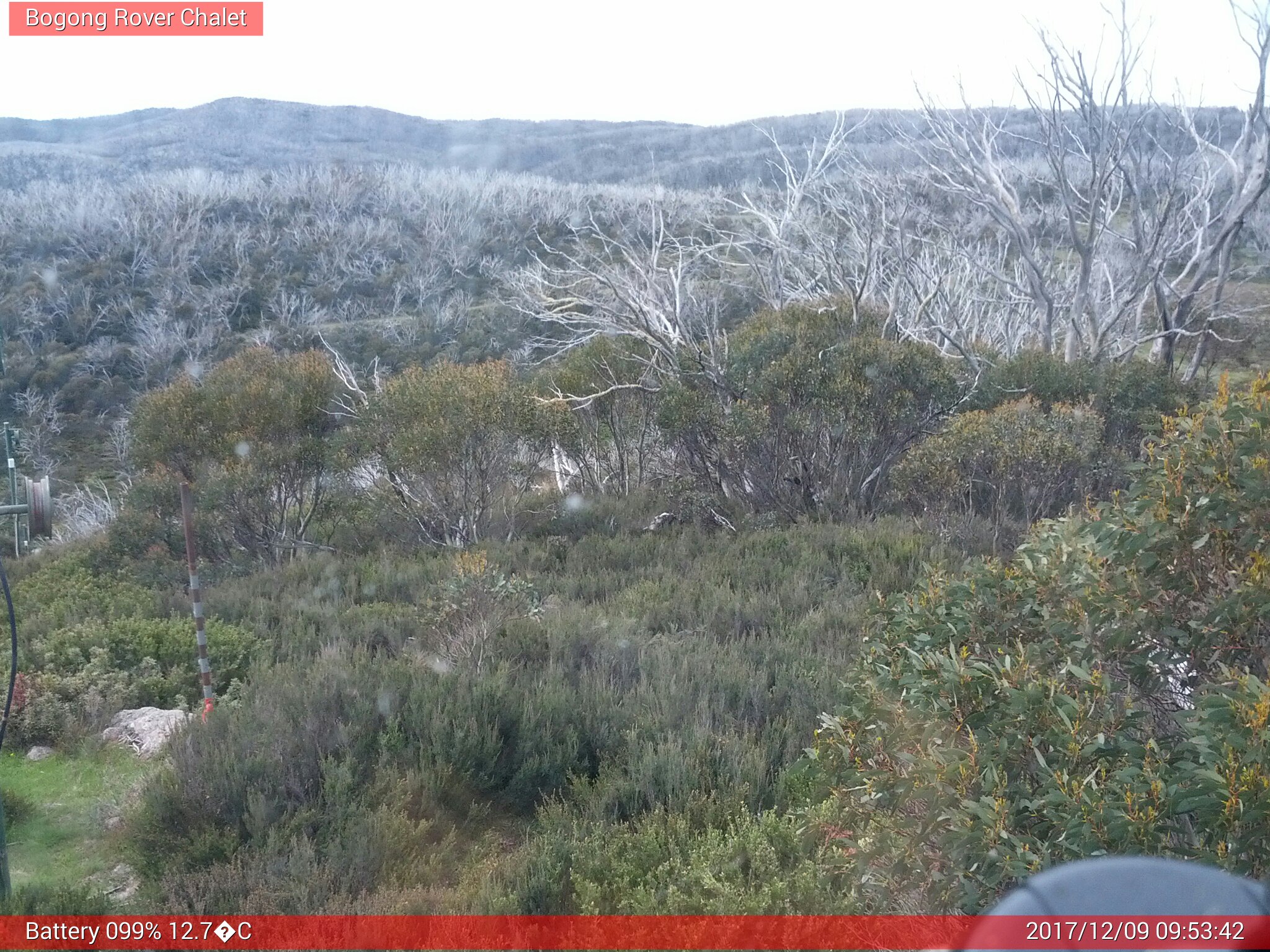 Bogong Web Cam 9:53am Saturday 9th of December 2017