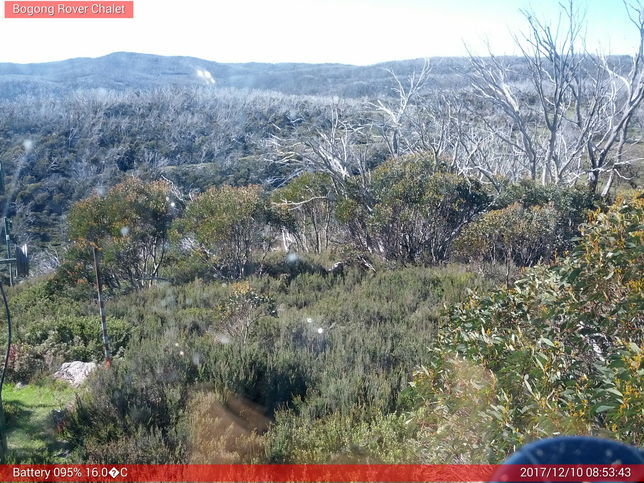 Bogong Web Cam 8:53am Sunday 10th of December 2017