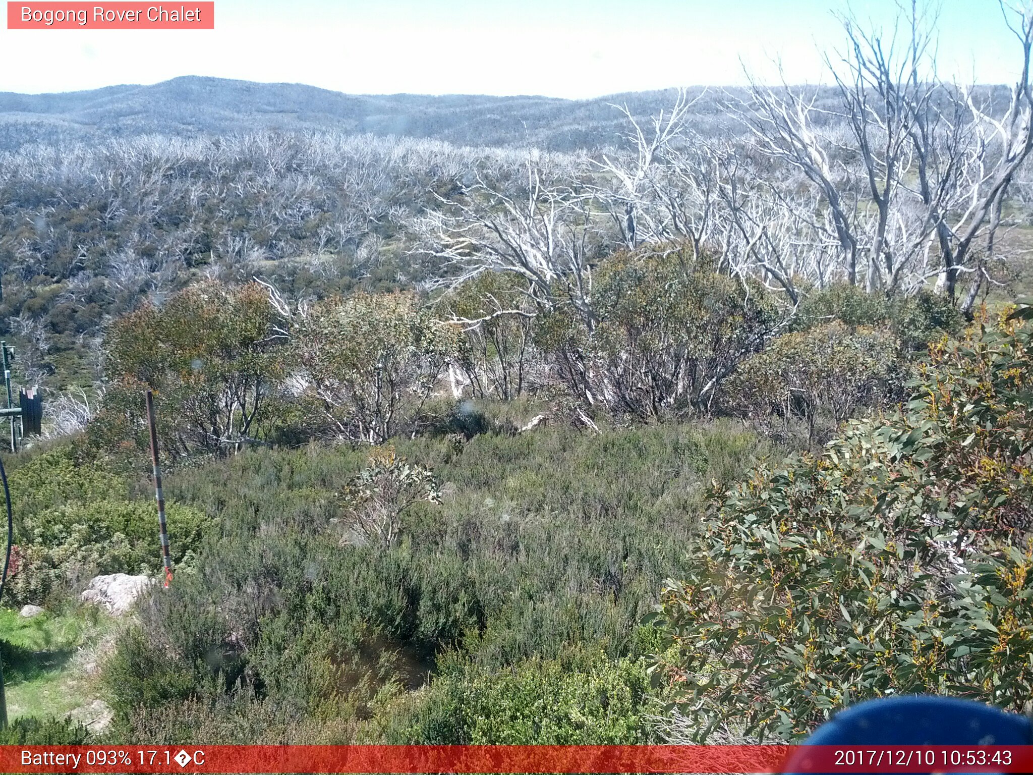 Bogong Web Cam 10:53am Sunday 10th of December 2017