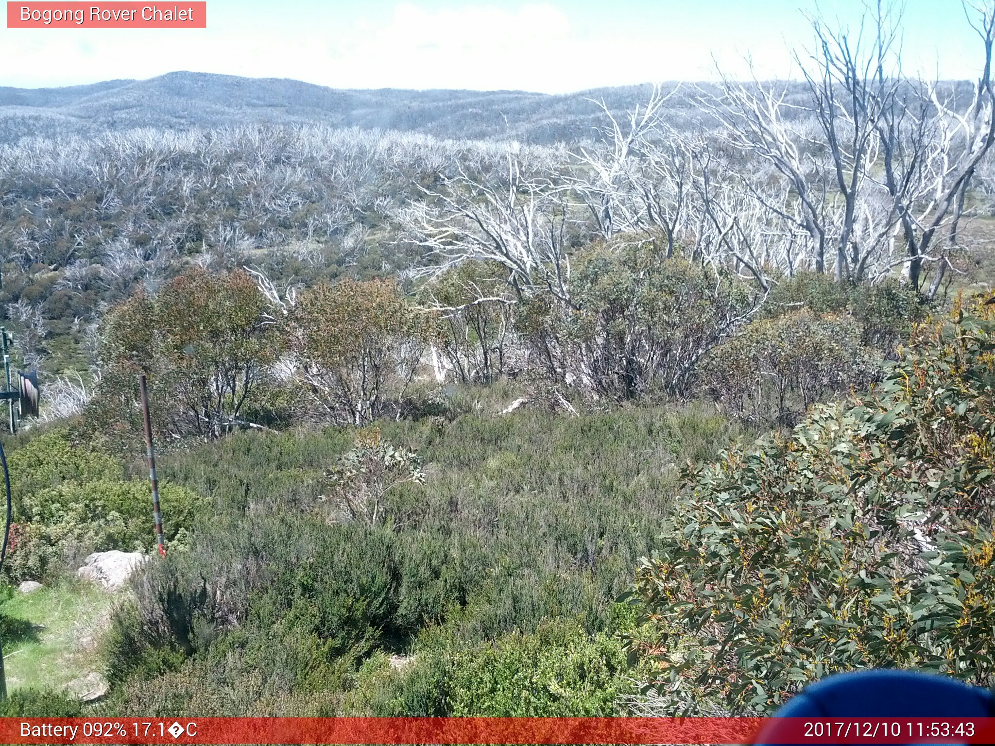 Bogong Web Cam 11:53am Sunday 10th of December 2017