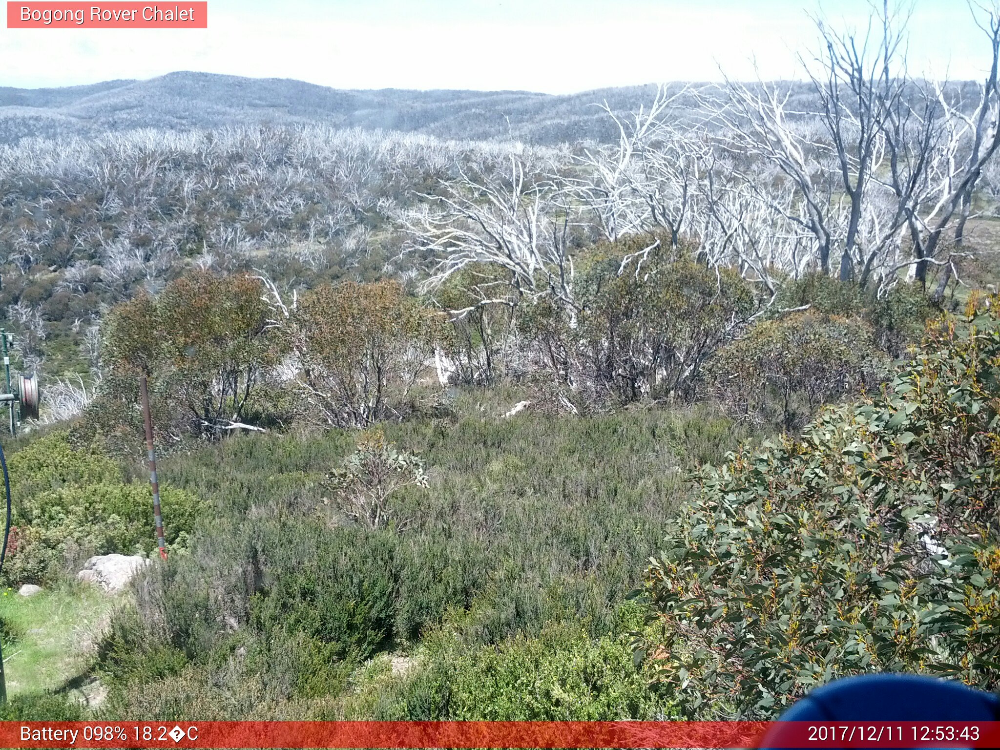 Bogong Web Cam 12:53pm Monday 11th of December 2017