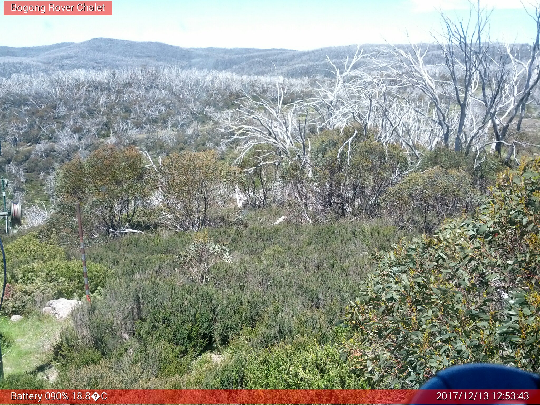 Bogong Web Cam 12:53pm Wednesday 13th of December 2017