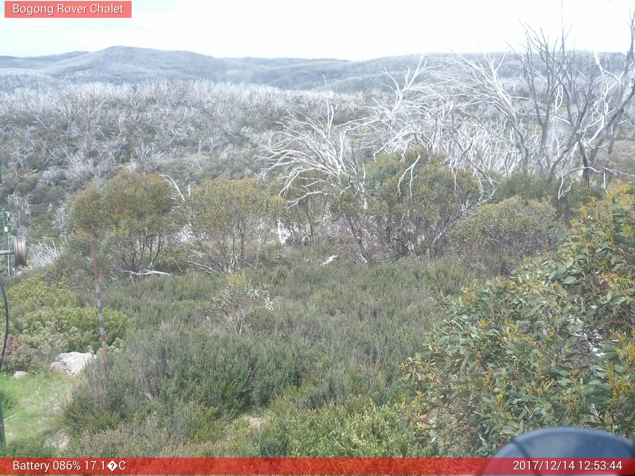 Bogong Web Cam 12:53pm Thursday 14th of December 2017