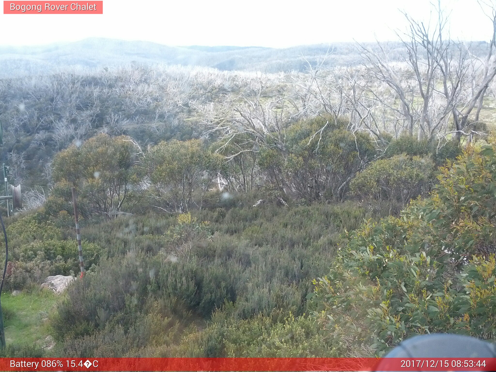 Bogong Web Cam 8:53am Friday 15th of December 2017