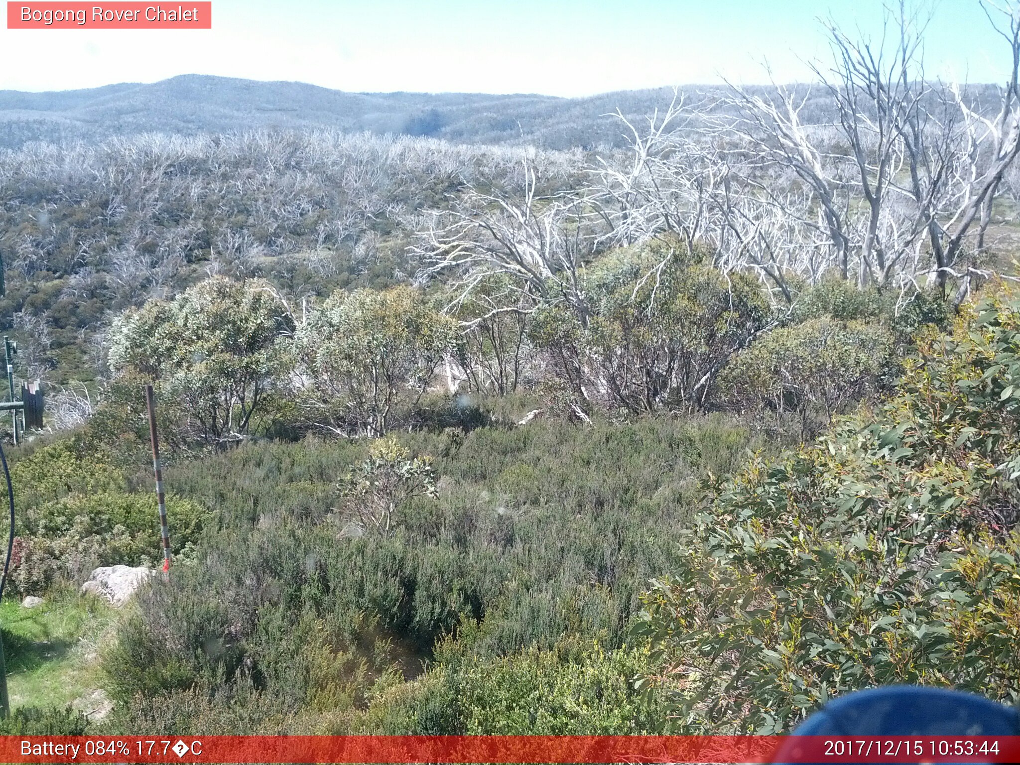 Bogong Web Cam 10:53am Friday 15th of December 2017