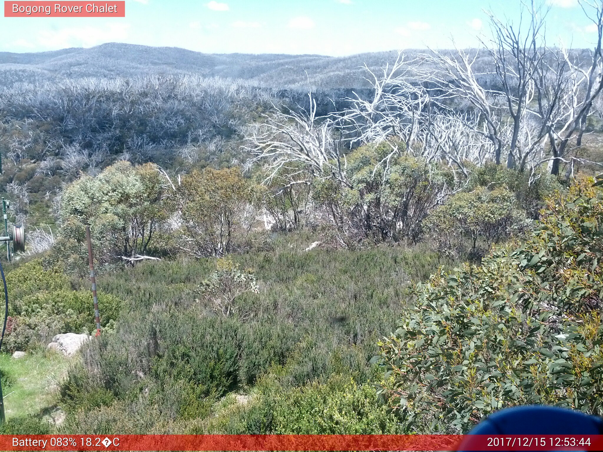 Bogong Web Cam 12:53pm Friday 15th of December 2017