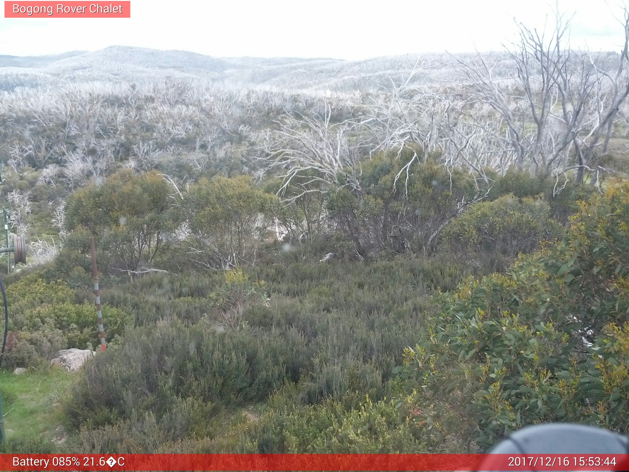 Bogong Web Cam 3:53pm Saturday 16th of December 2017