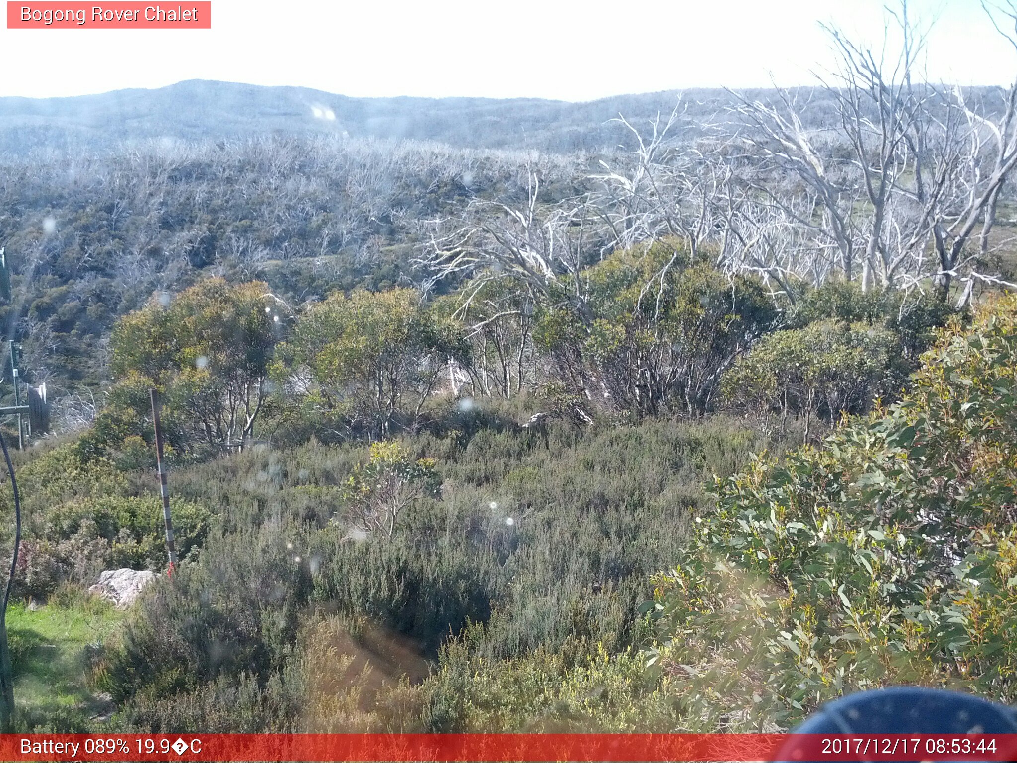 Bogong Web Cam 8:53am Sunday 17th of December 2017