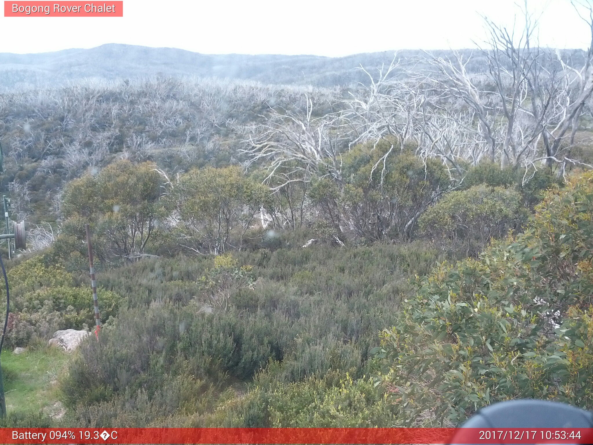 Bogong Web Cam 10:53am Sunday 17th of December 2017