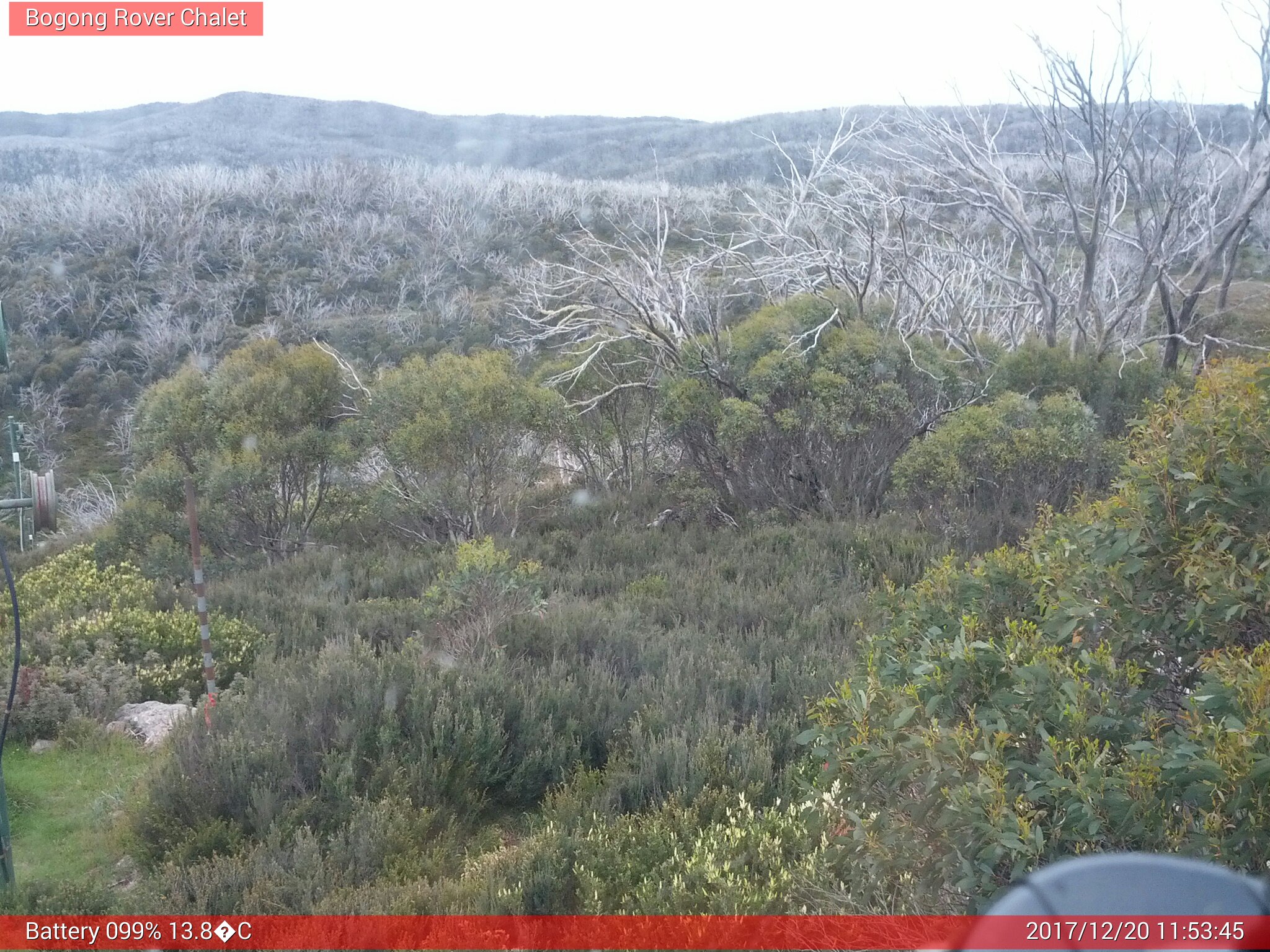 Bogong Web Cam 11:53am Wednesday 20th of December 2017