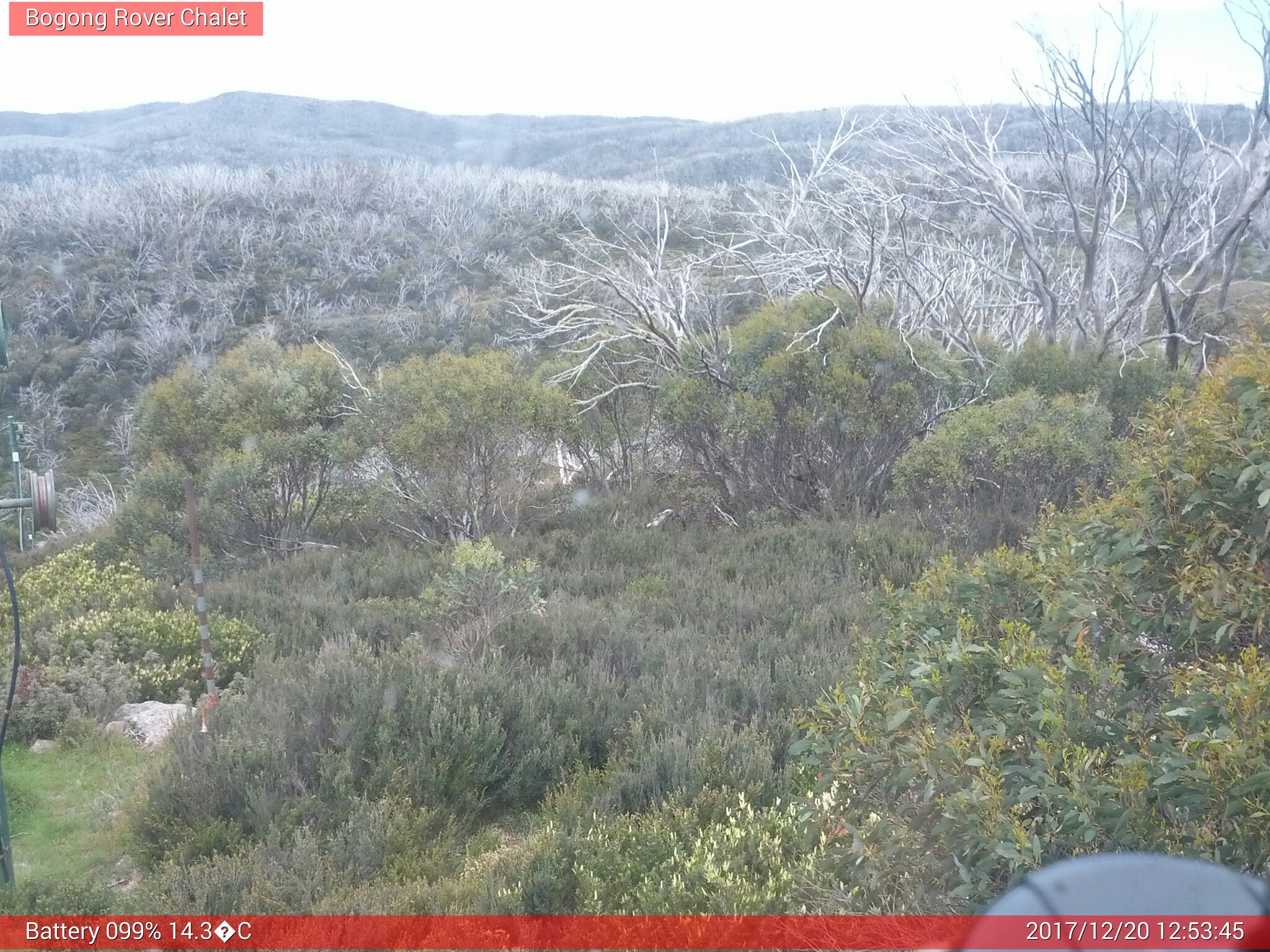 Bogong Web Cam 12:53pm Wednesday 20th of December 2017