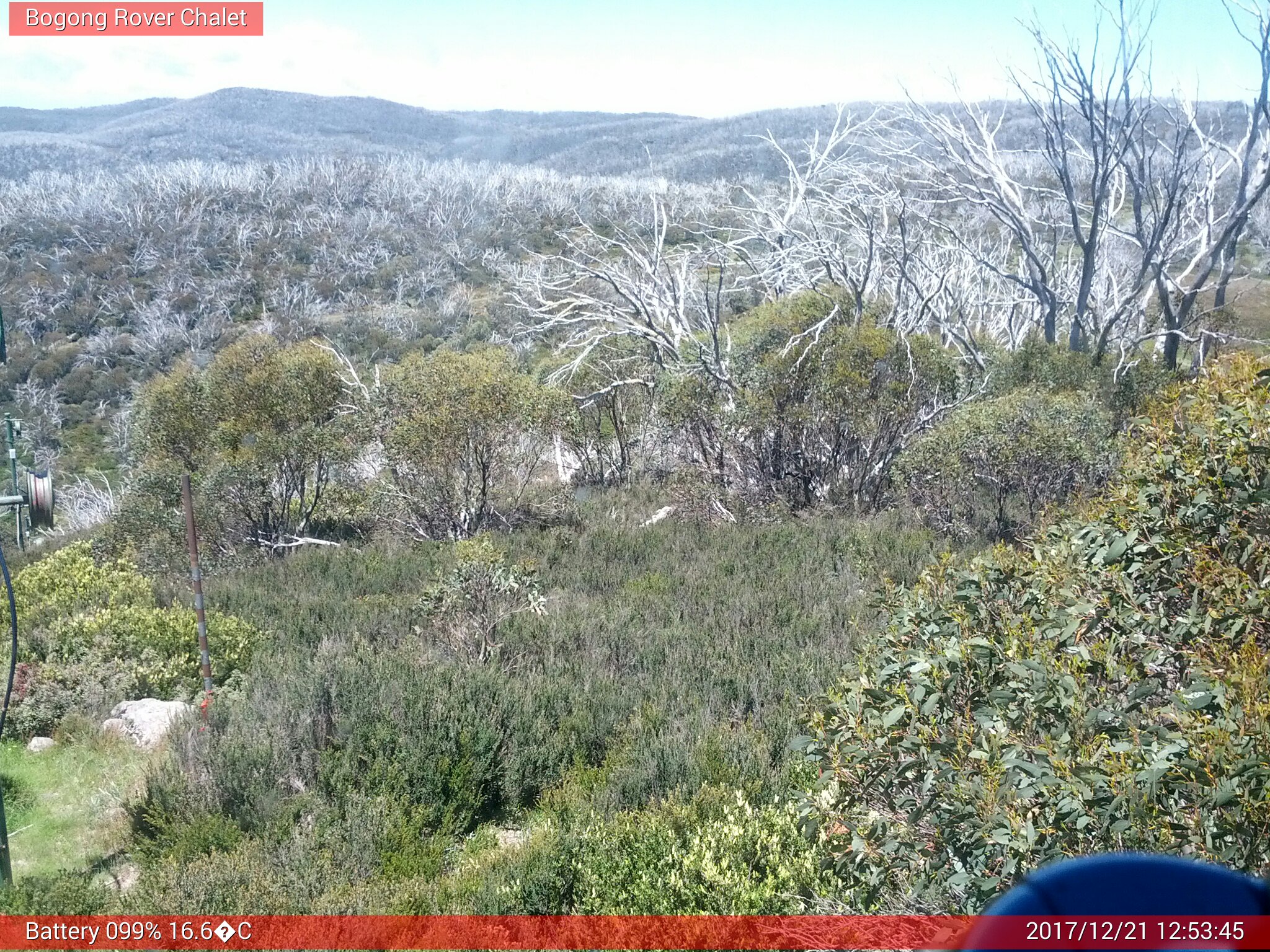 Bogong Web Cam 12:53pm Thursday 21st of December 2017