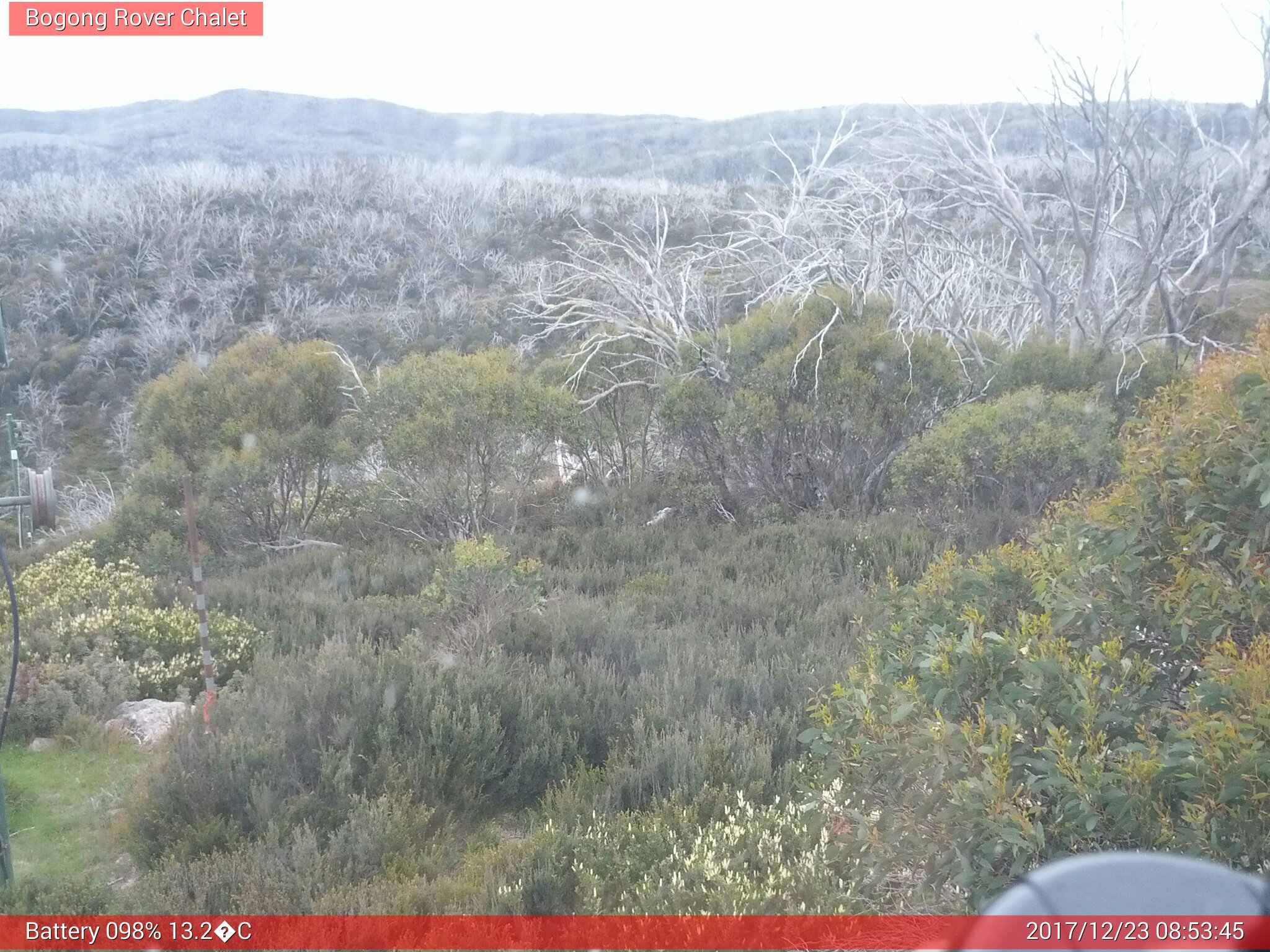 Bogong Web Cam 8:53am Saturday 23rd of December 2017