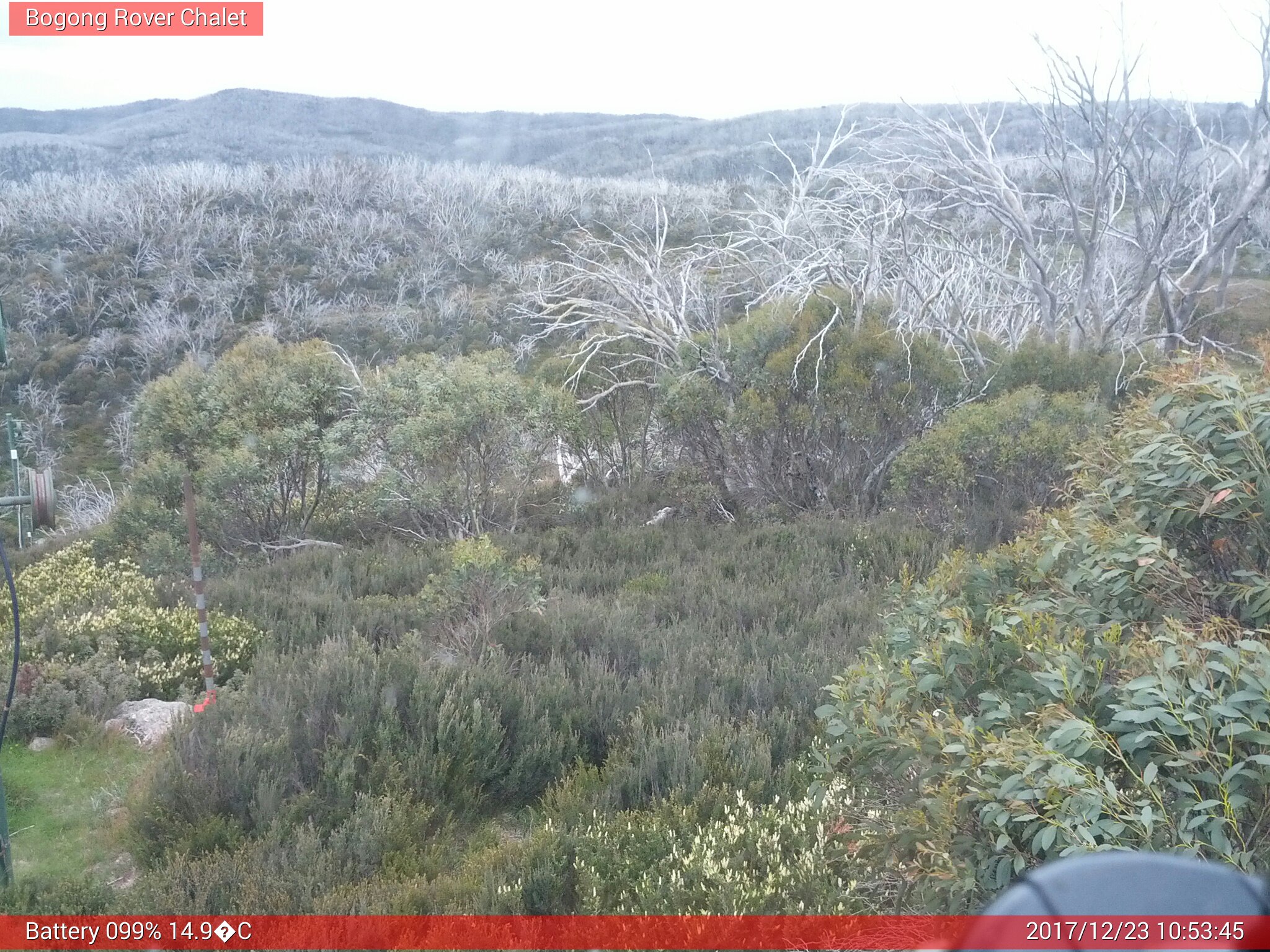 Bogong Web Cam 10:53am Saturday 23rd of December 2017