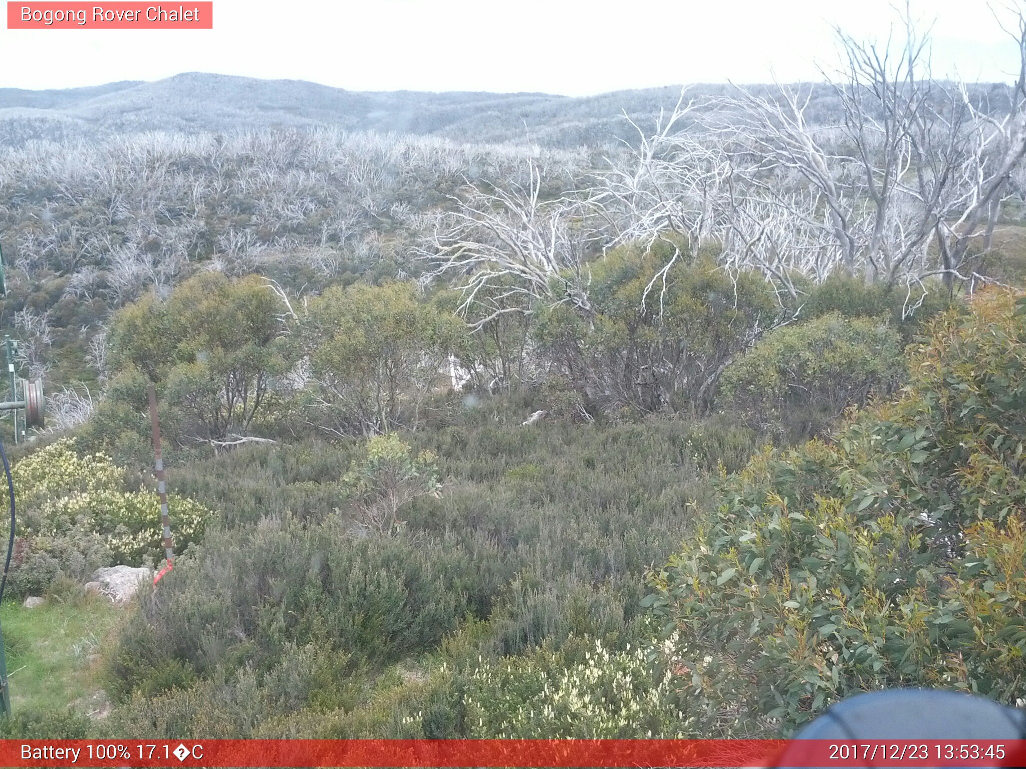 Bogong Web Cam 1:53pm Saturday 23rd of December 2017