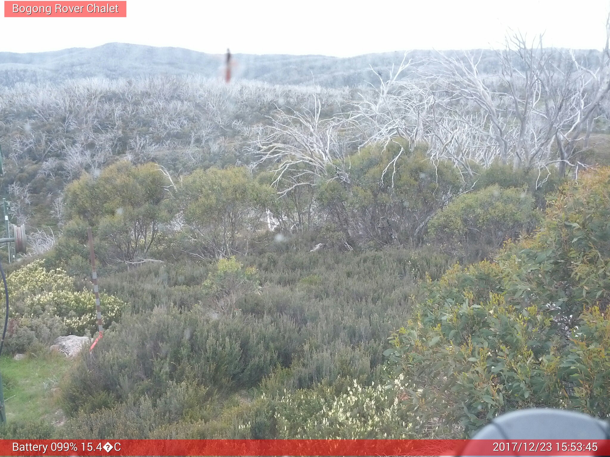 Bogong Web Cam 3:53pm Saturday 23rd of December 2017