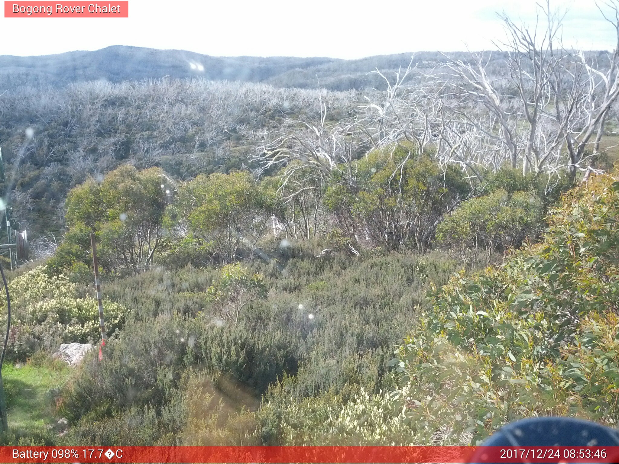 Bogong Web Cam 8:53am Sunday 24th of December 2017