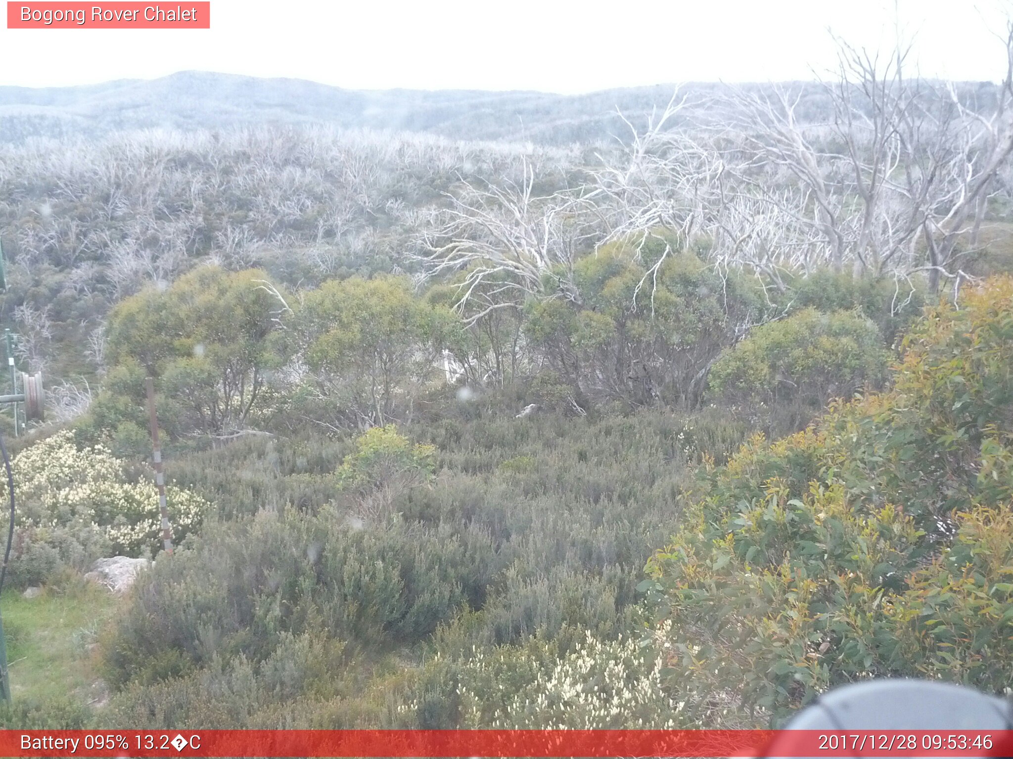 Bogong Web Cam 9:53am Thursday 28th of December 2017