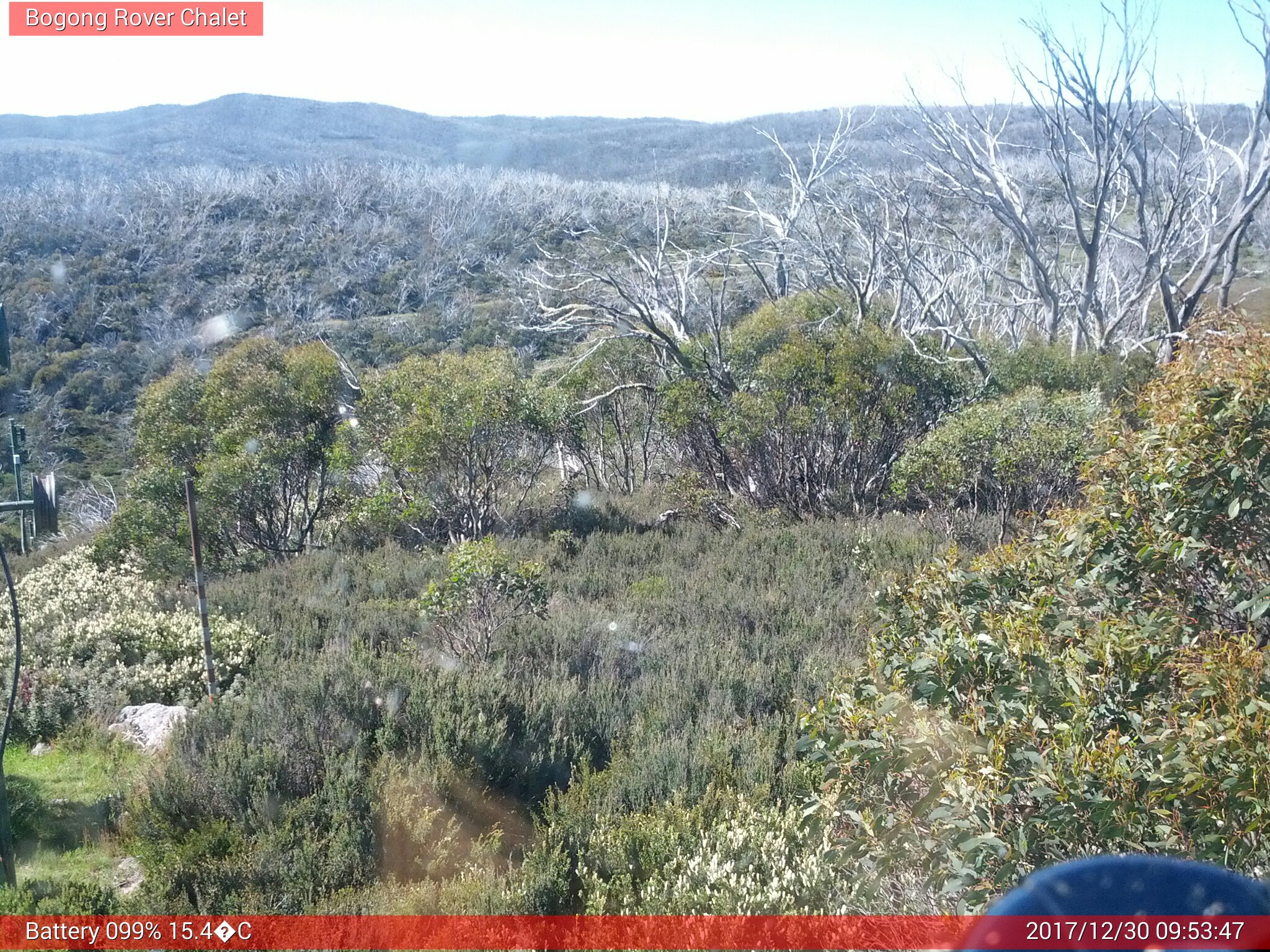 Bogong Web Cam 9:53am Saturday 30th of December 2017