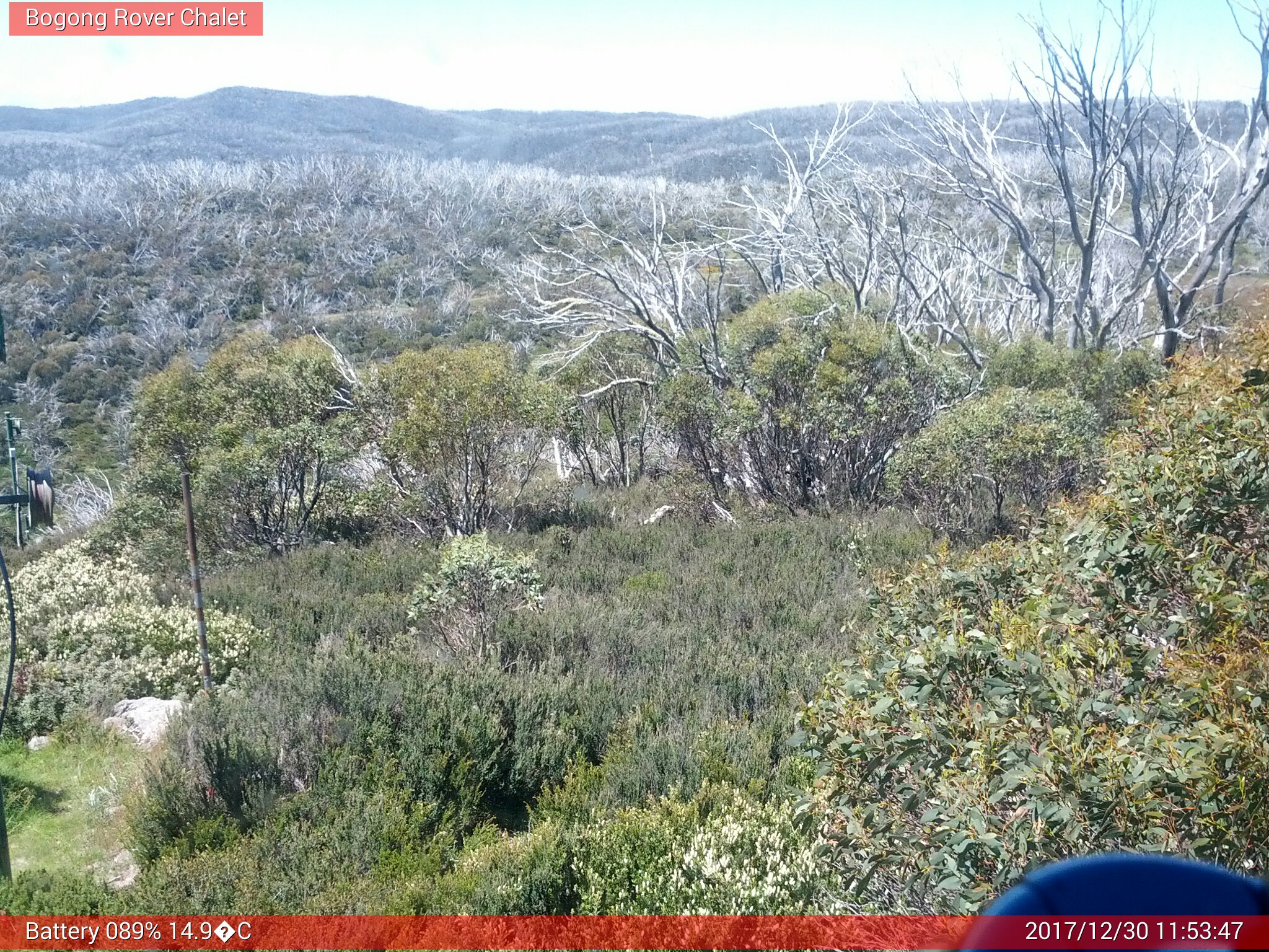 Bogong Web Cam 11:53am Saturday 30th of December 2017