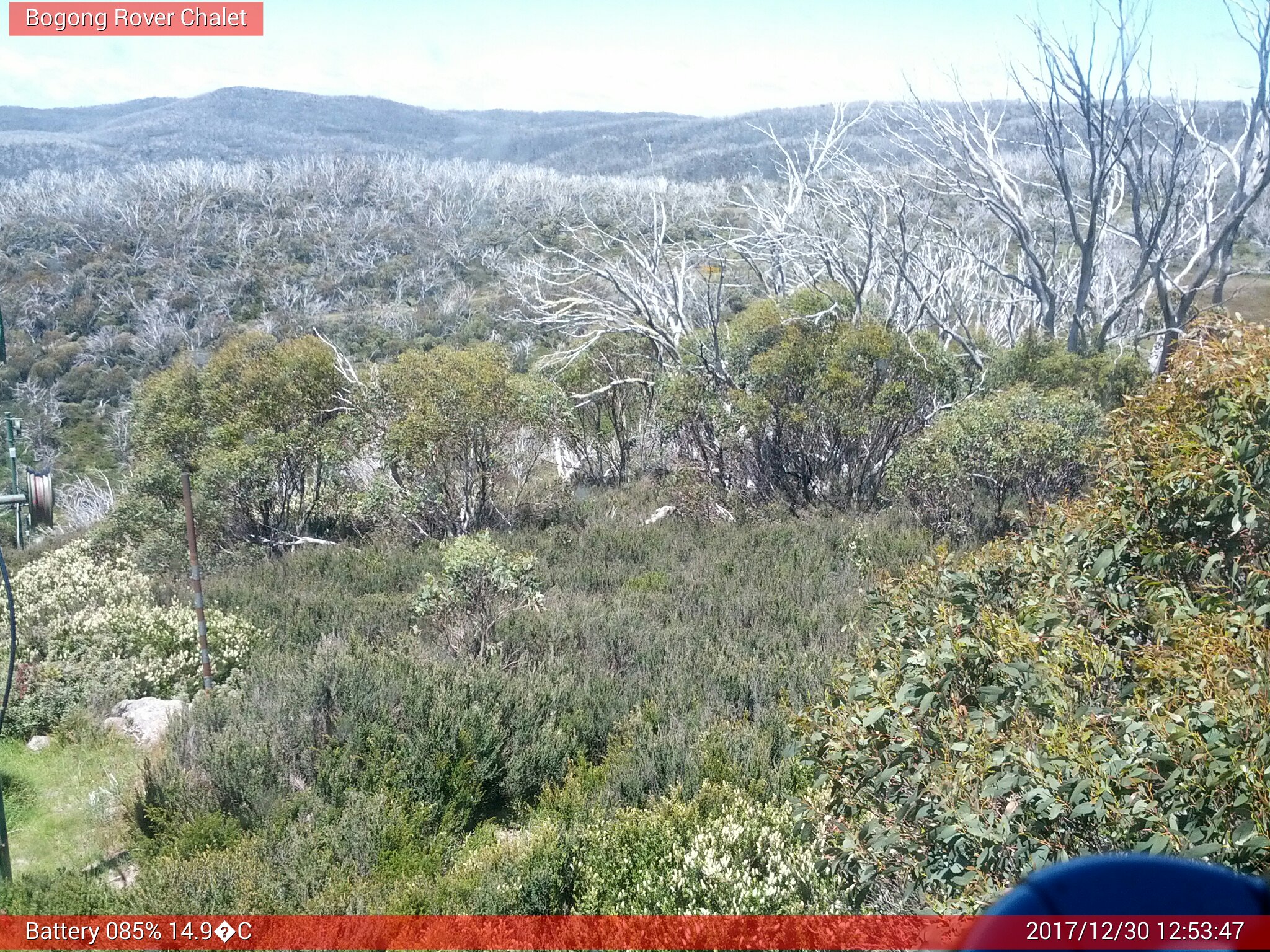 Bogong Web Cam 12:53pm Saturday 30th of December 2017