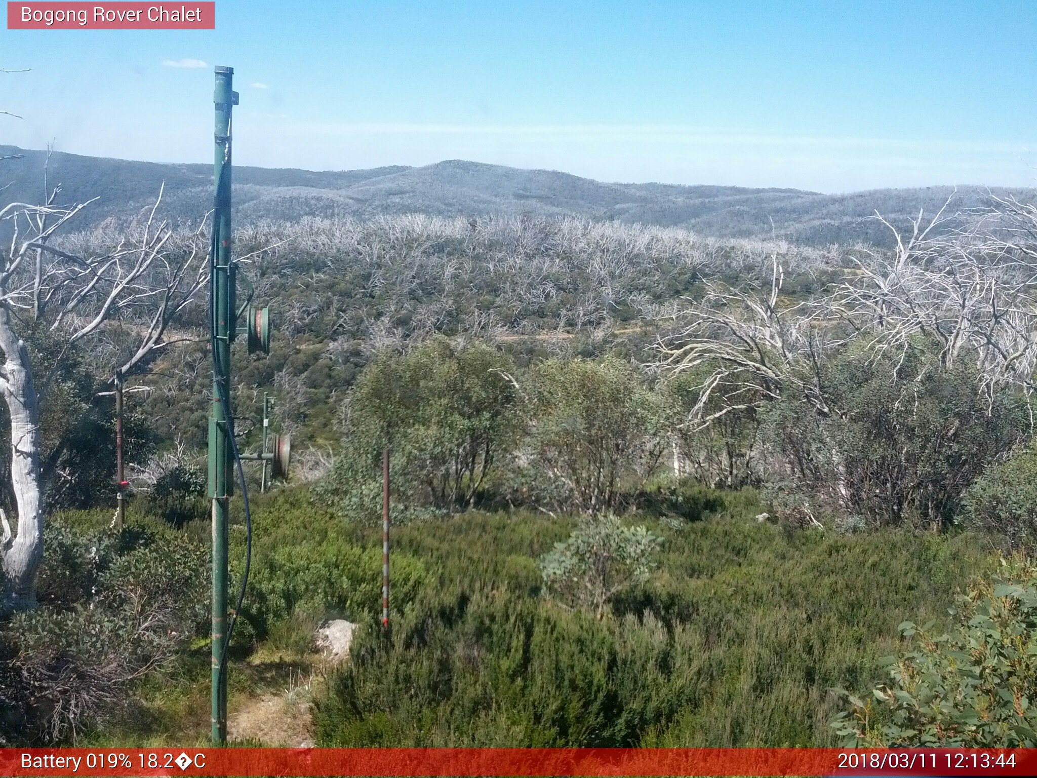 Bogong Web Cam 12:13pm Sunday 11th of March 2018