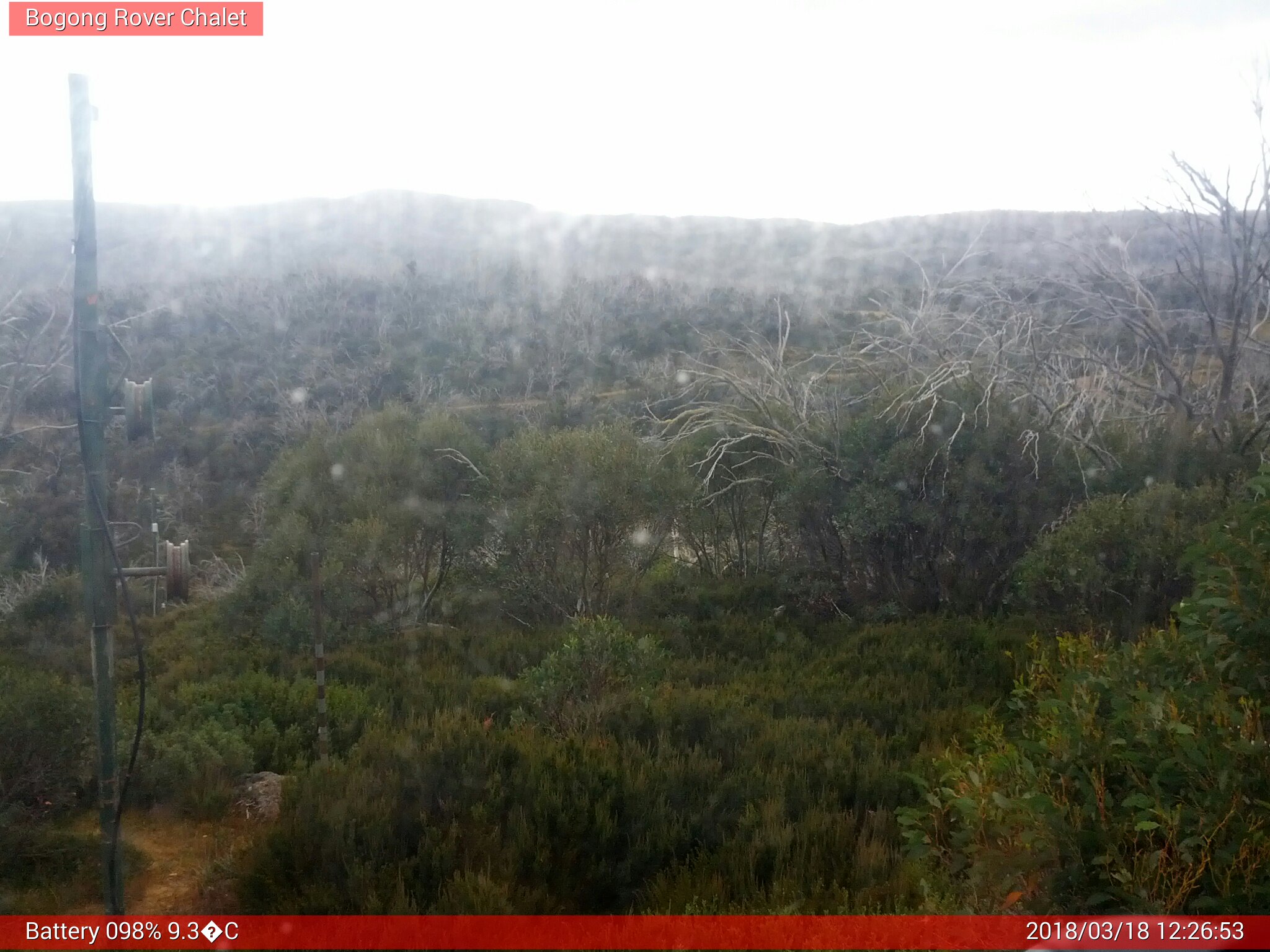 Bogong Web Cam 12:26pm Sunday 18th of March 2018