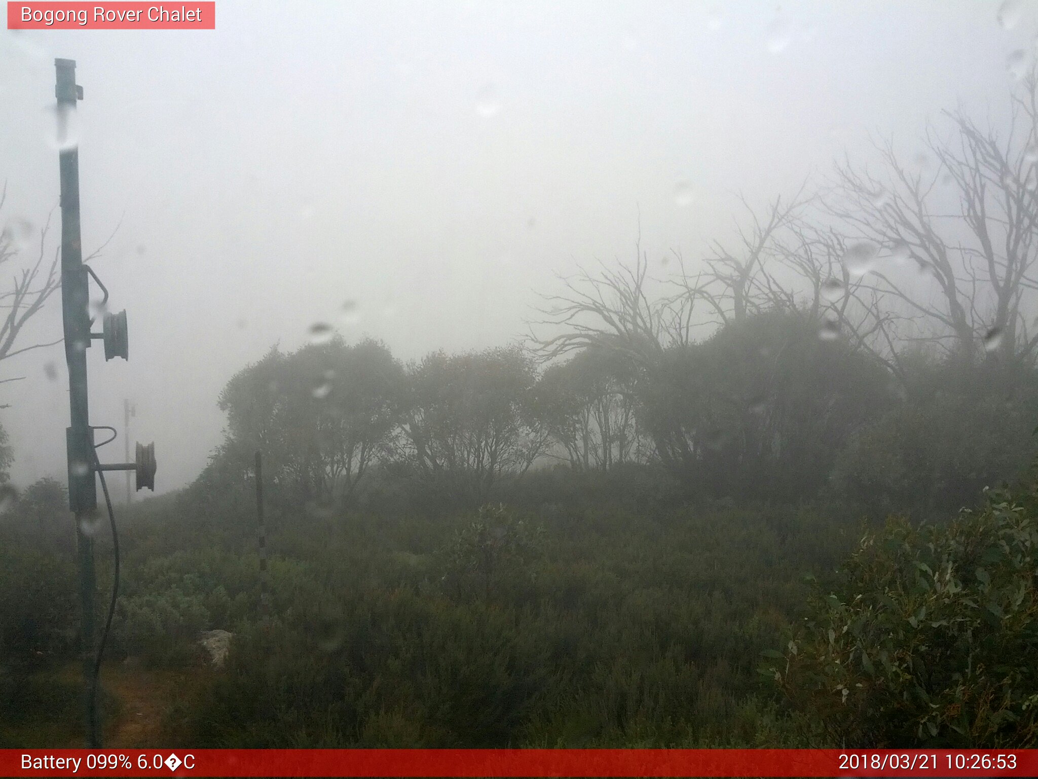 Bogong Web Cam 10:26am Wednesday 21st of March 2018