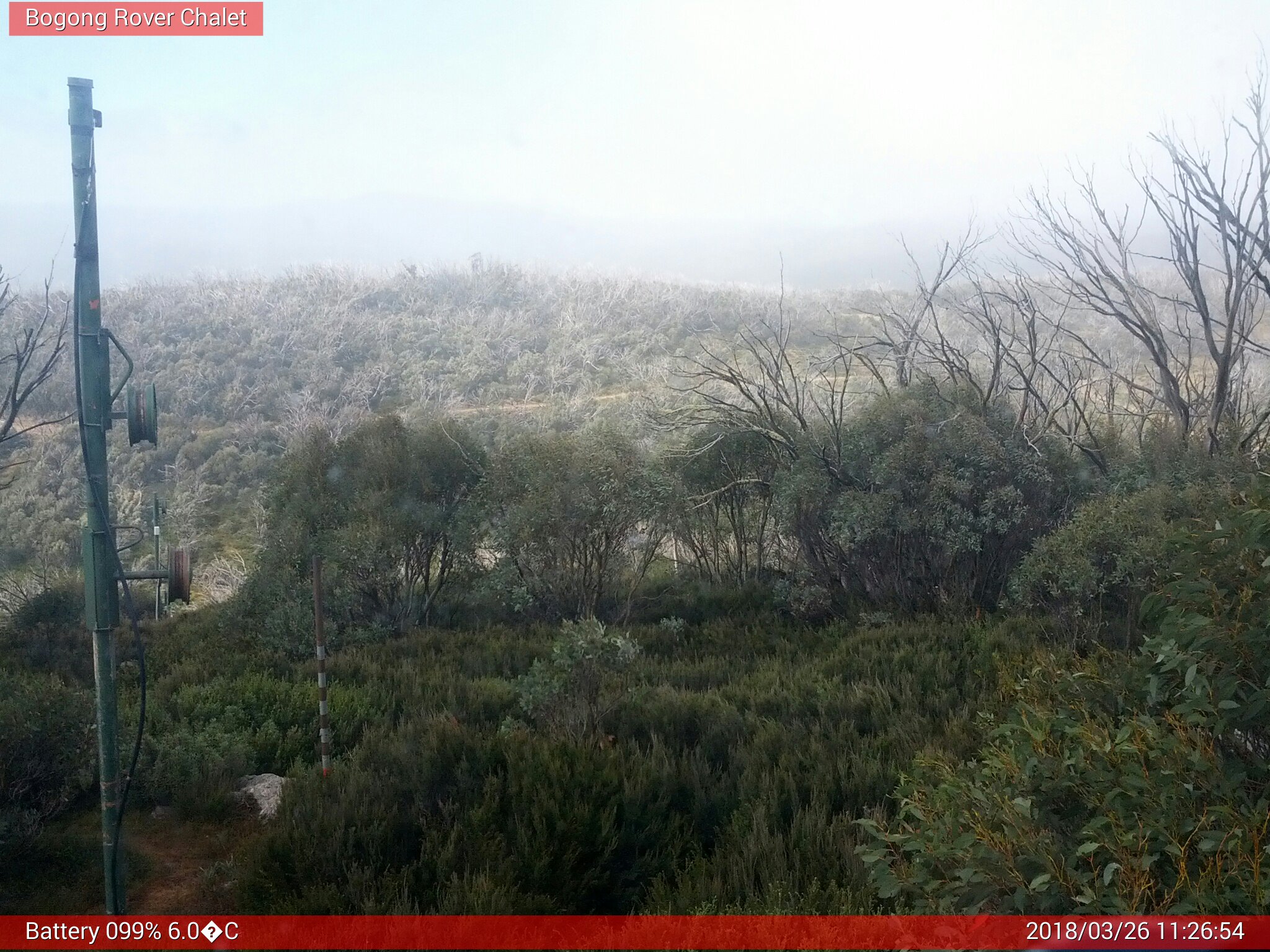 Bogong Web Cam 11:26am Monday 26th of March 2018