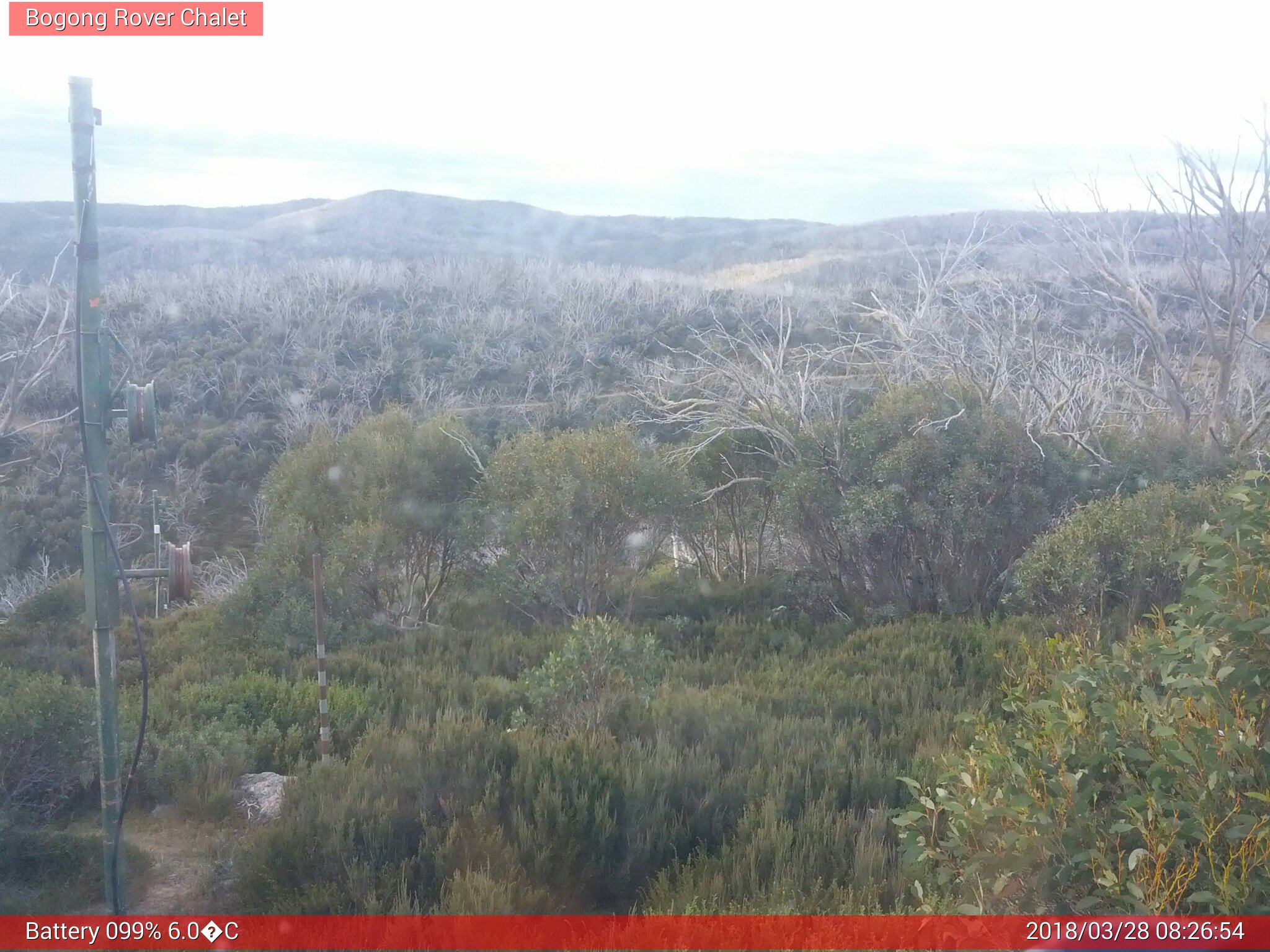 Bogong Web Cam 8:26am Wednesday 28th of March 2018