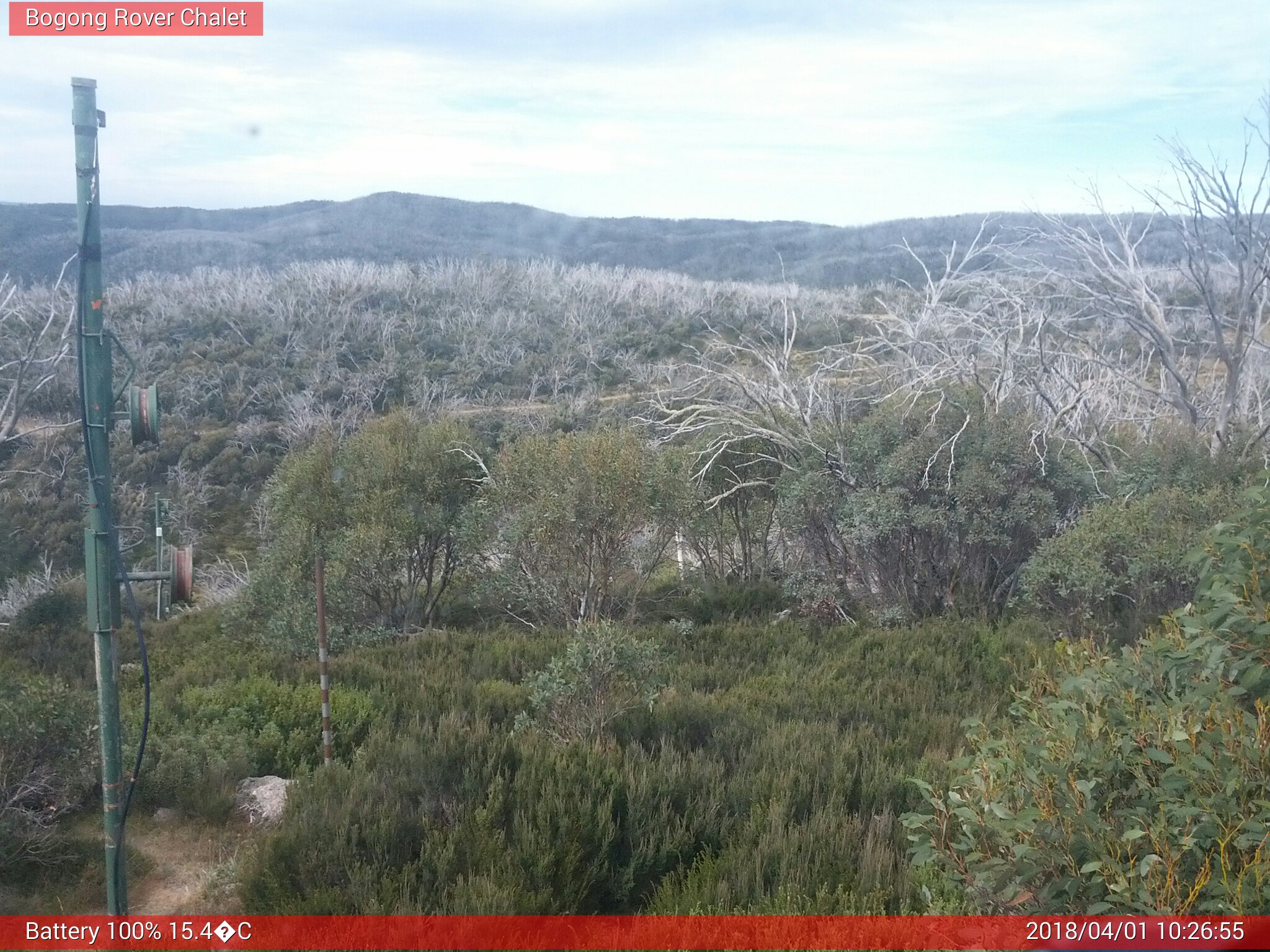 Bogong Web Cam 10:26am Sunday 1st of April 2018