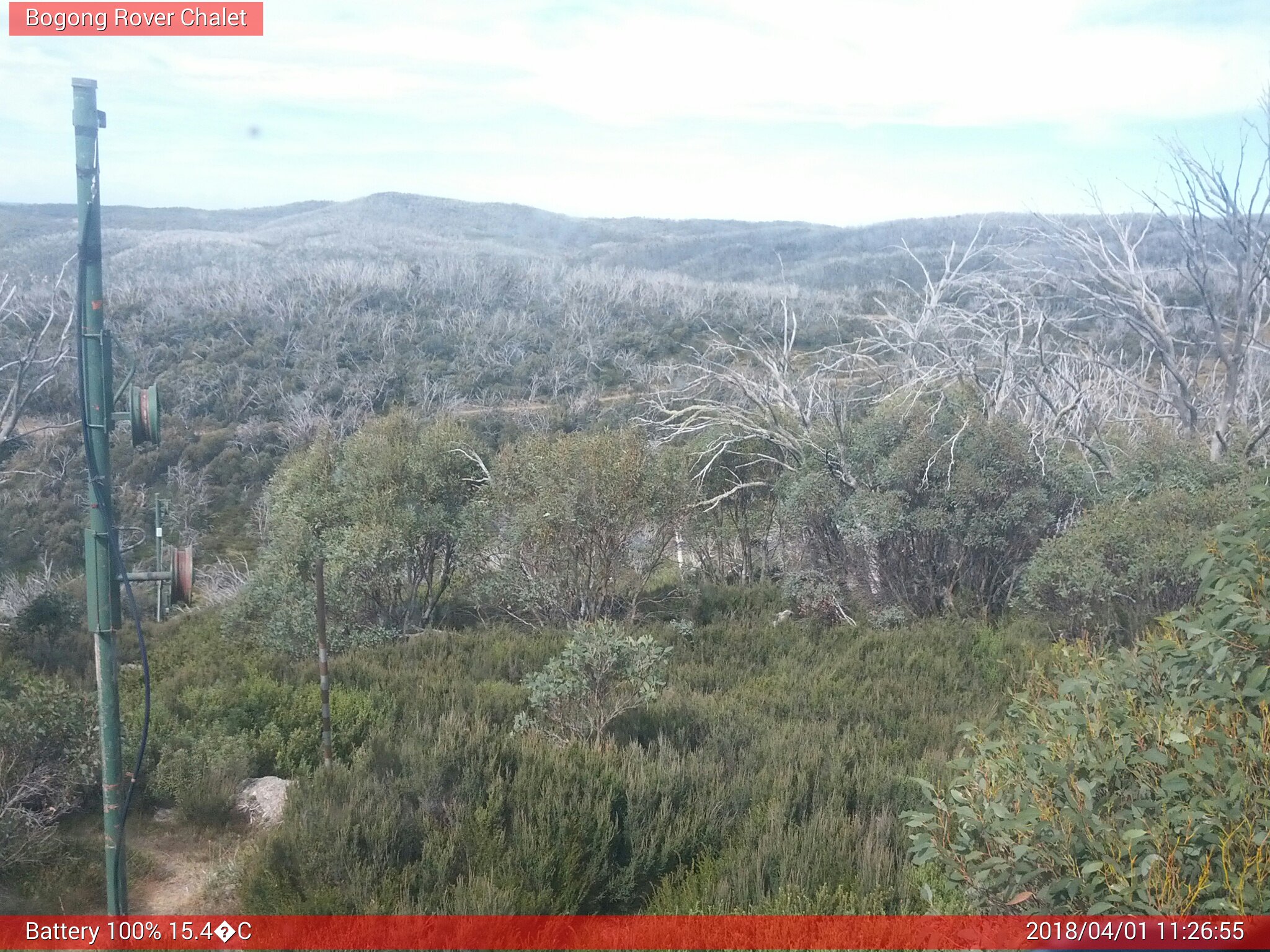 Bogong Web Cam 11:26am Sunday 1st of April 2018