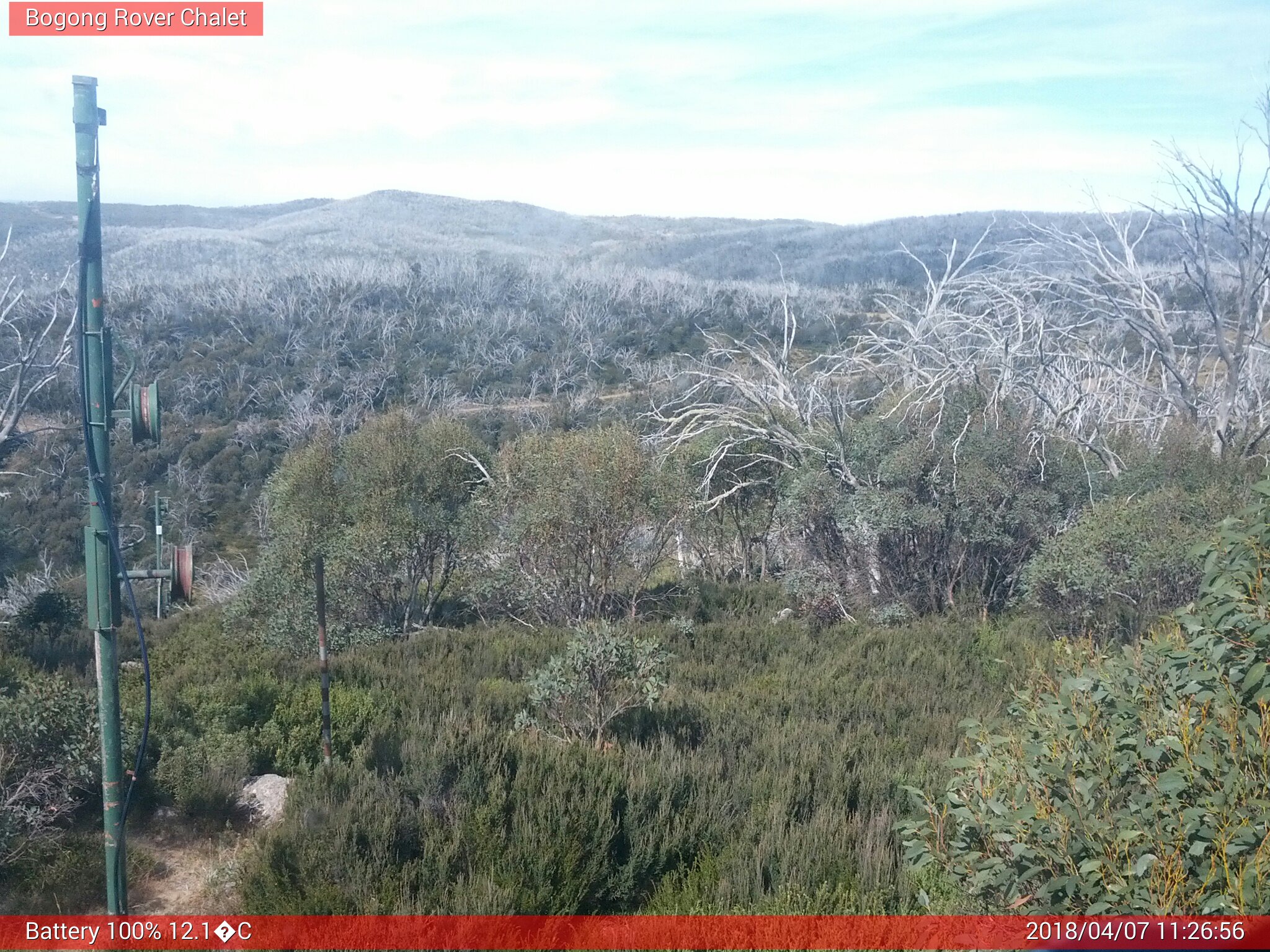 Bogong Web Cam 11:26am Saturday 7th of April 2018