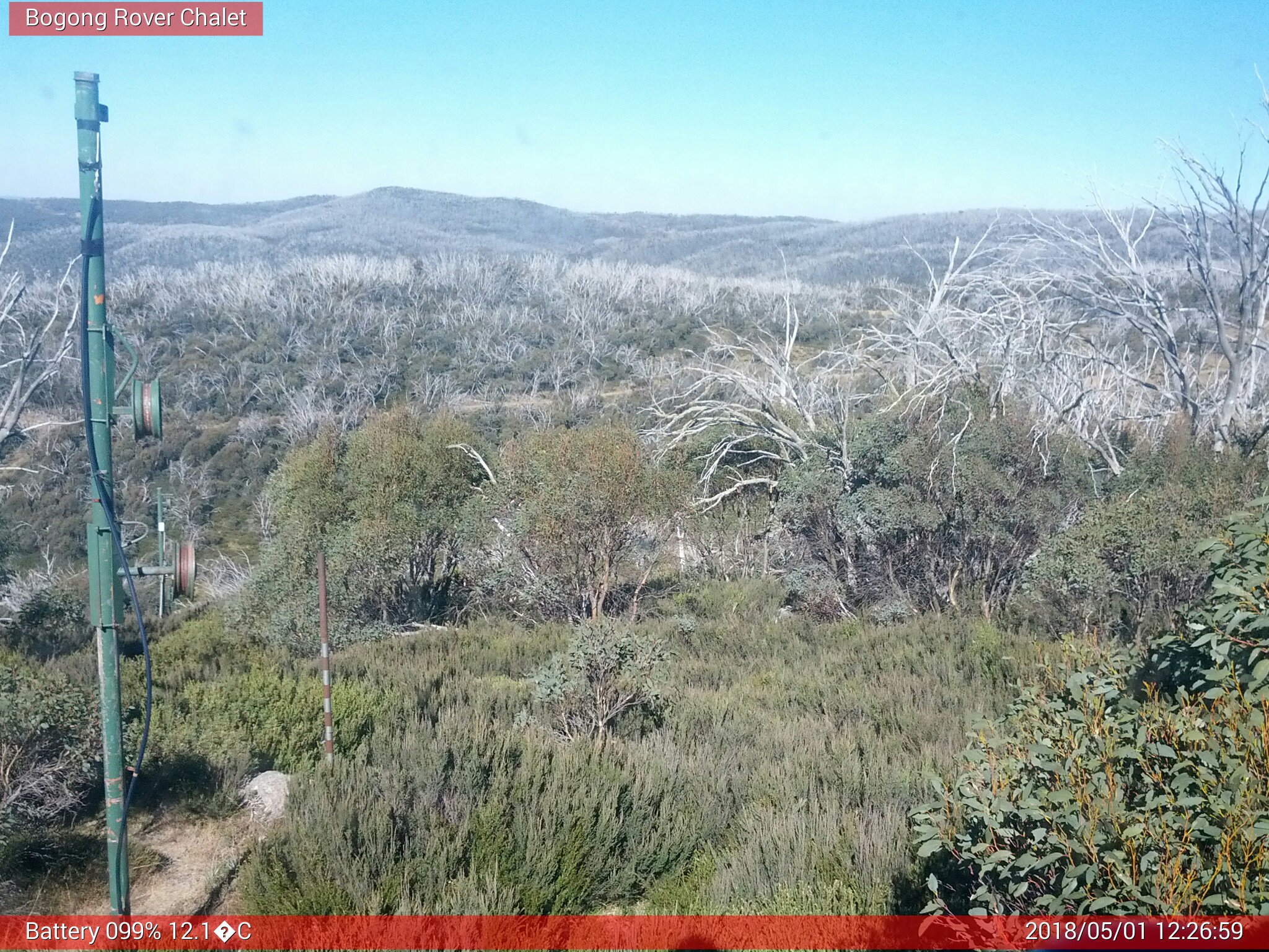 Bogong Web Cam 12:26pm Tuesday 1st of May 2018