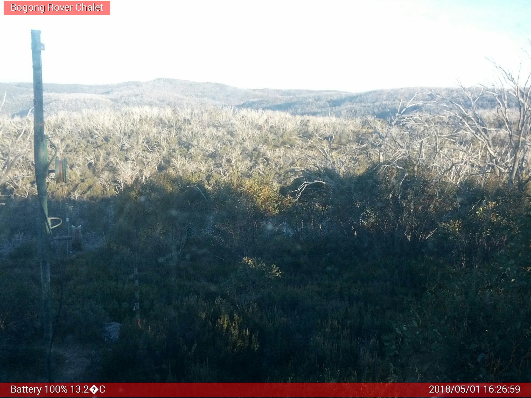 Bogong Web Cam 4:26pm Tuesday 1st of May 2018